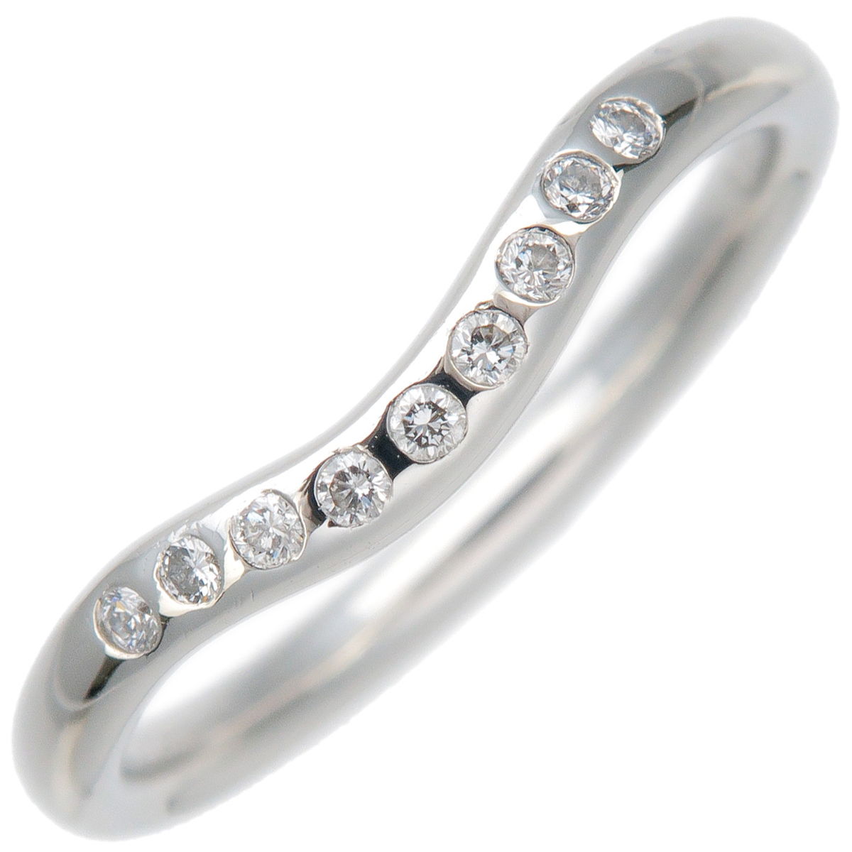 Tiffany&Co.-Curve-Band-Ring-9P-Diamond-PT950-US5-5.5-HK11-EU50