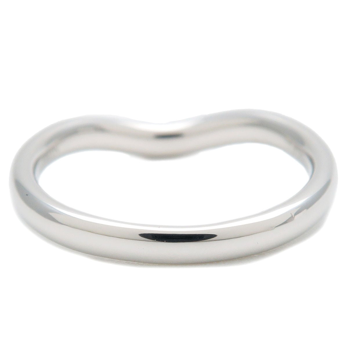 Tiffany&Co. Curve Band Ring 9P Diamond PT950 US3.5-4 EU46
