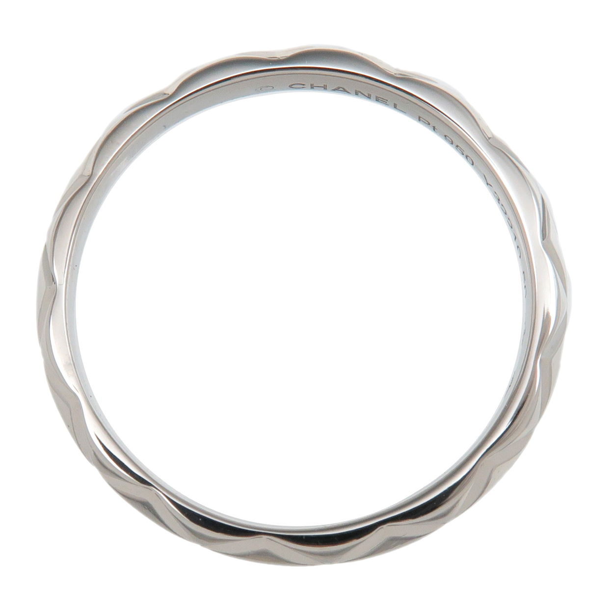 CHANEL Chanel Matrasse Ring Small PT950 Platinum #50 US5-5.5 EU50