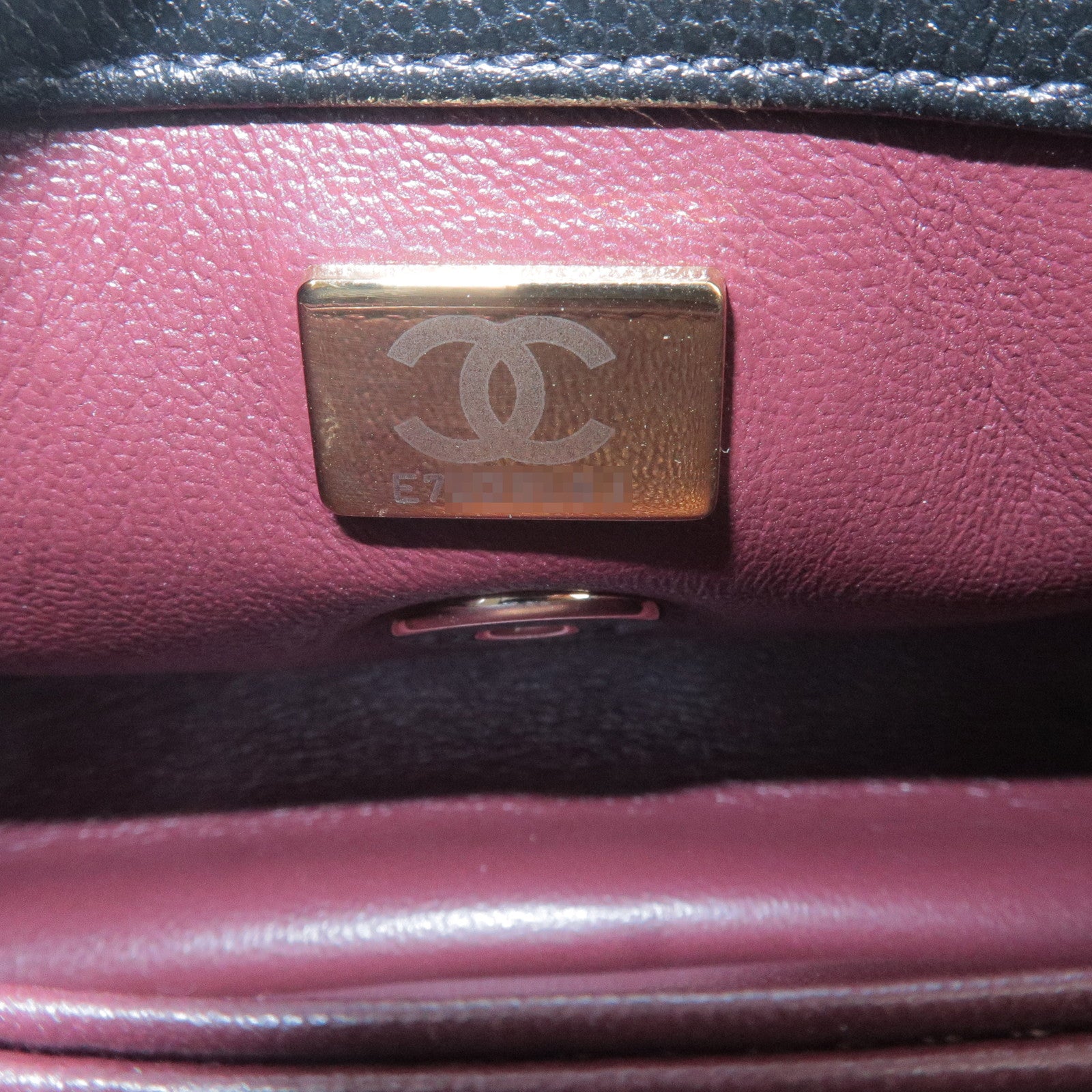 Chanel Extra Mini Coco Handle (AS2215) (S/N: EG5Gxxxx) Dark Blue, Caviar  Leather, Light Gold Hardware, with Strap, Dust Cover & Box