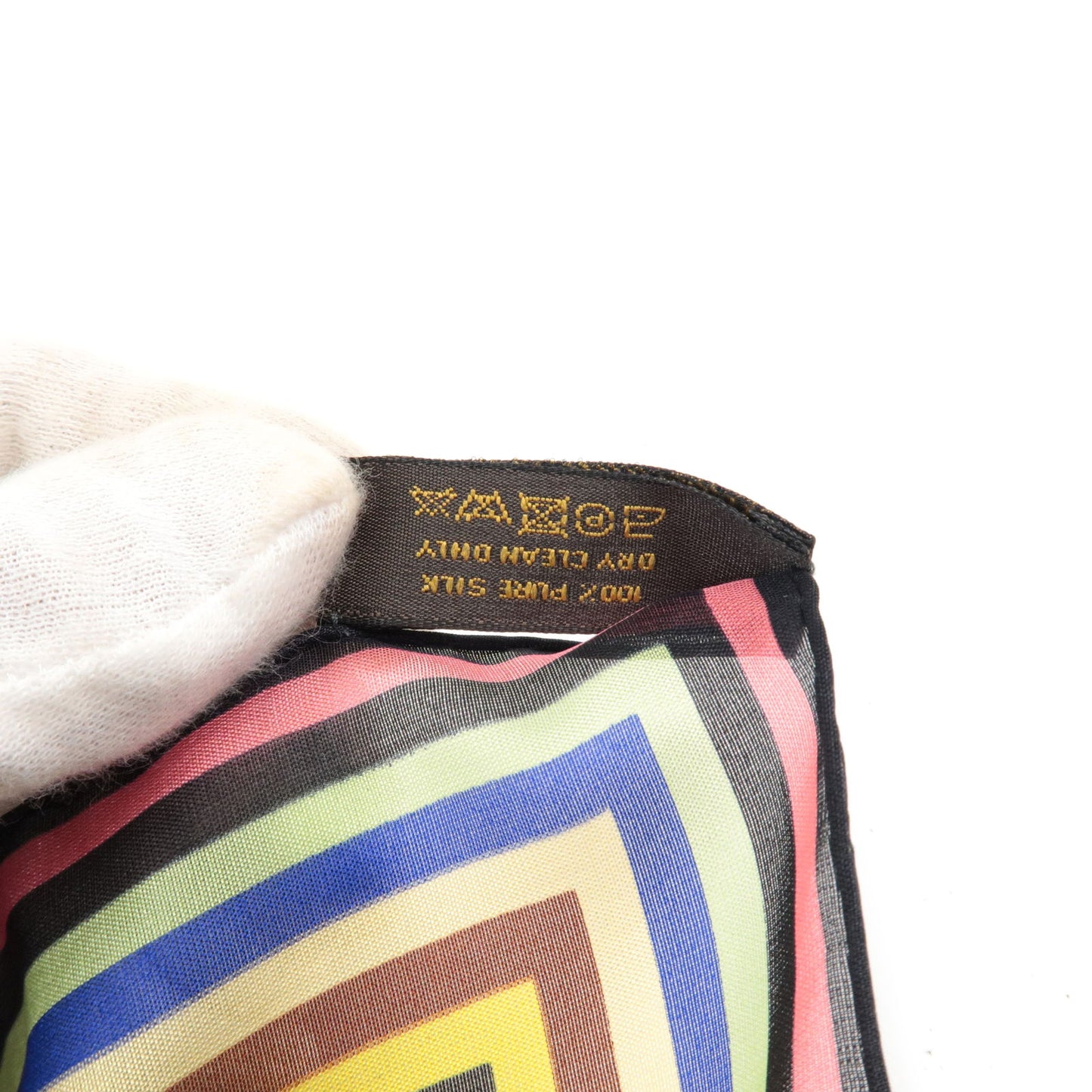 Louis Vuitton Monogram Multi Color Carre 100% Silk Scarf Noir