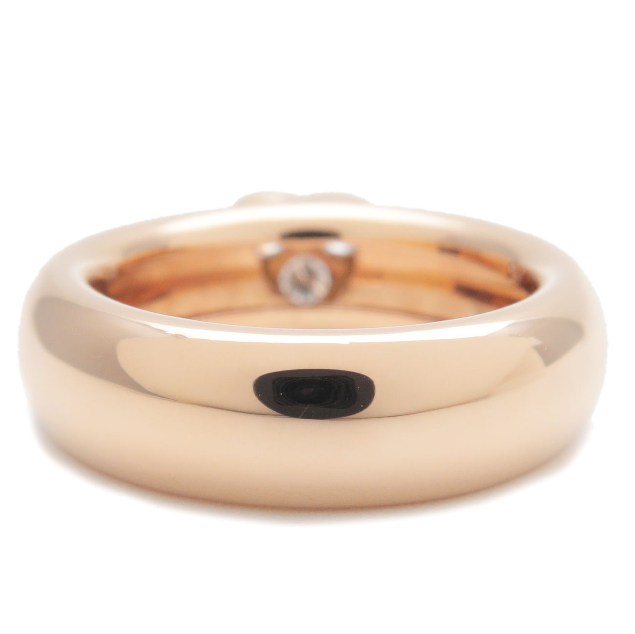 Tiffany&Co. Friendship Ring 3P Diamond K18 750PG Rose Gold US5.5-6