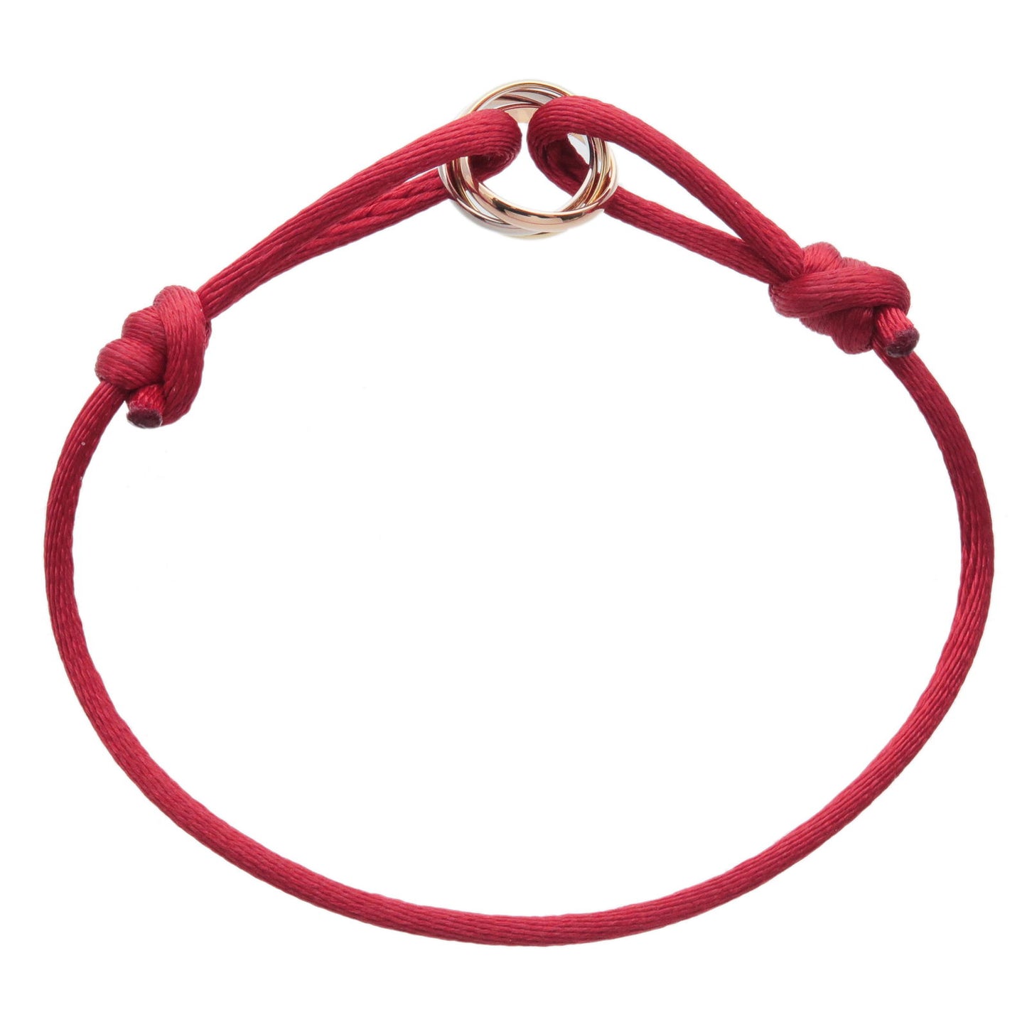 Cartier Love Rose & White Gold Red Cord Bracelet, Cartier