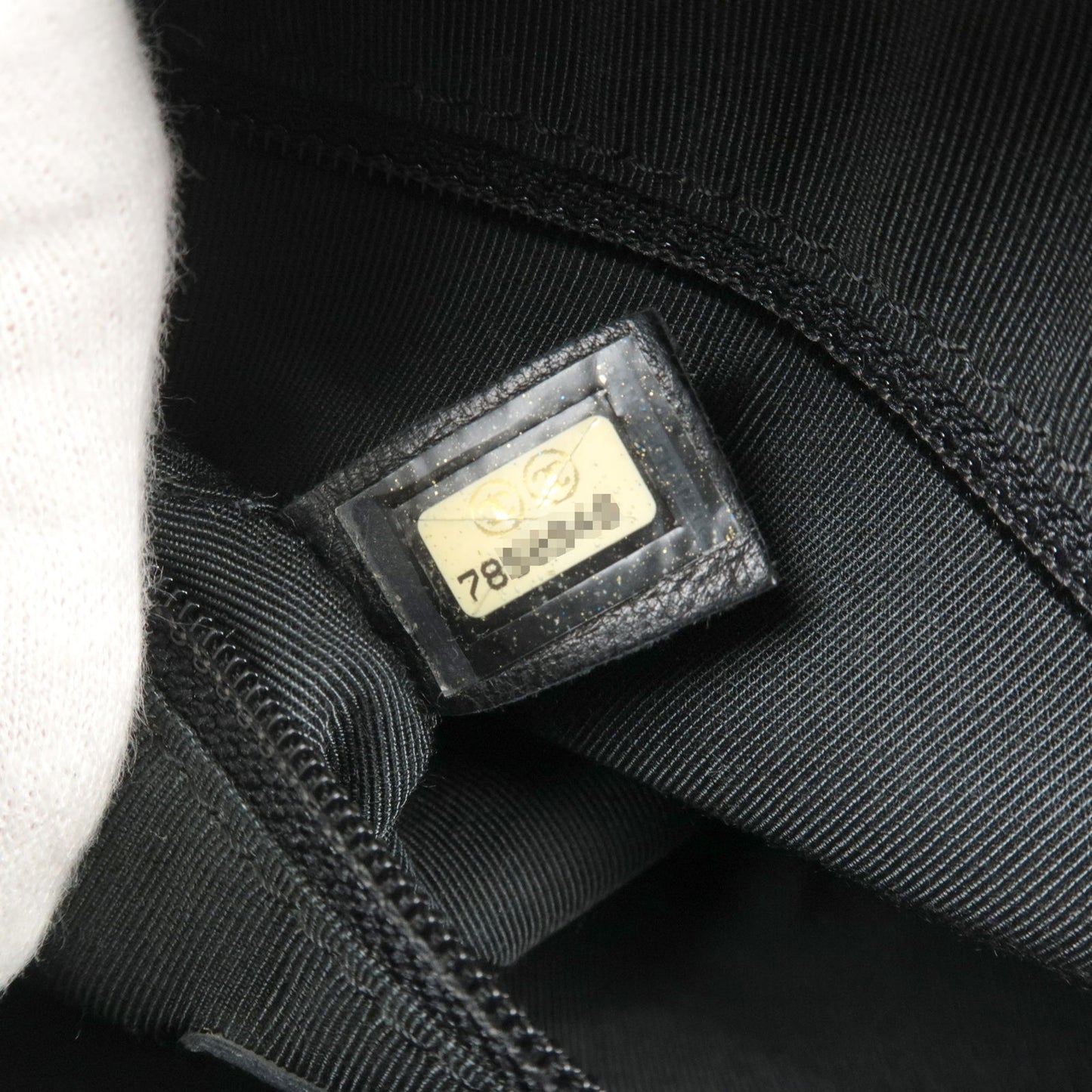 CHANEL Matelasse Caviar Skin Chain Tote Bag Black A18004