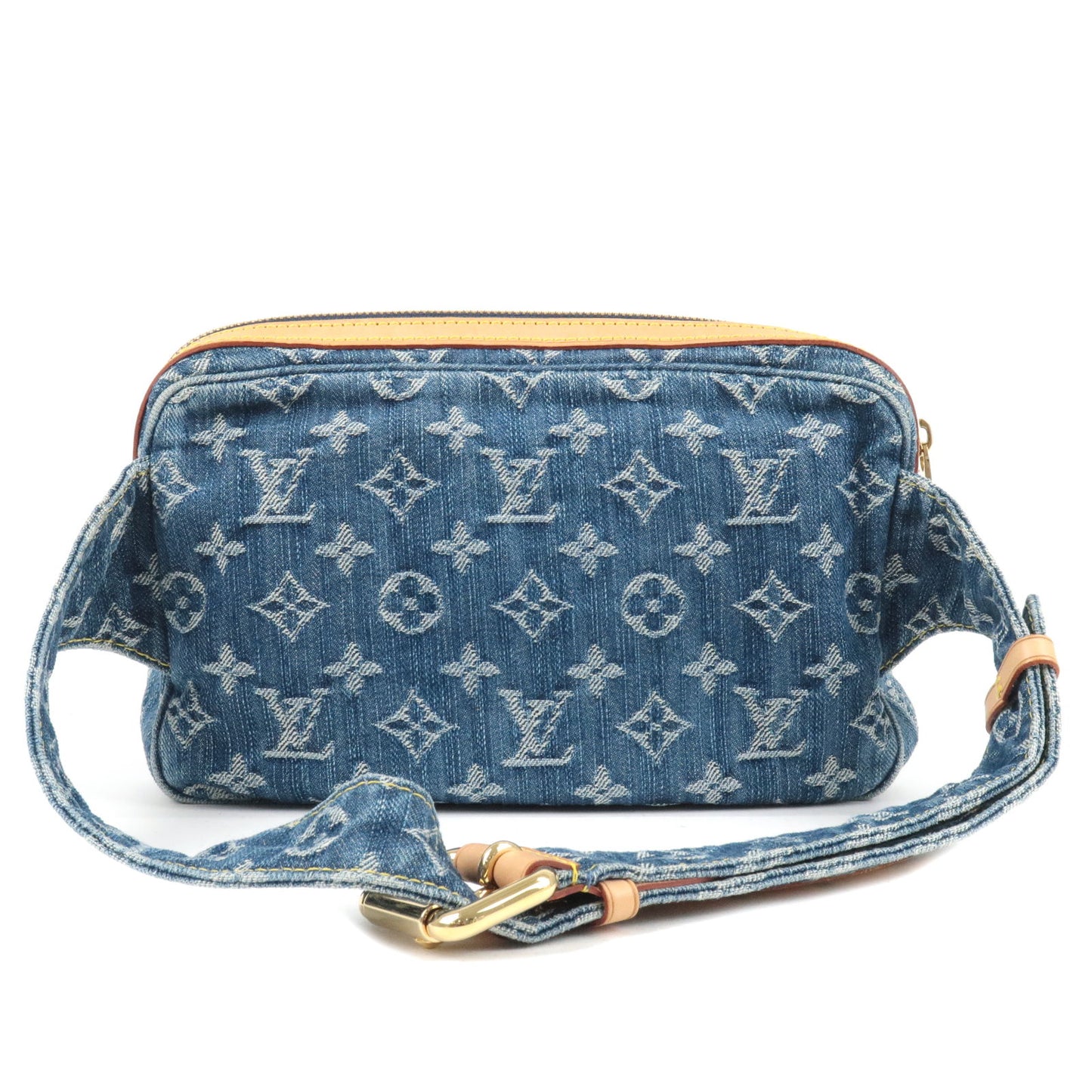 Louis Vuitton Monogram Denim Bumbag Waist Bag Blue M95347