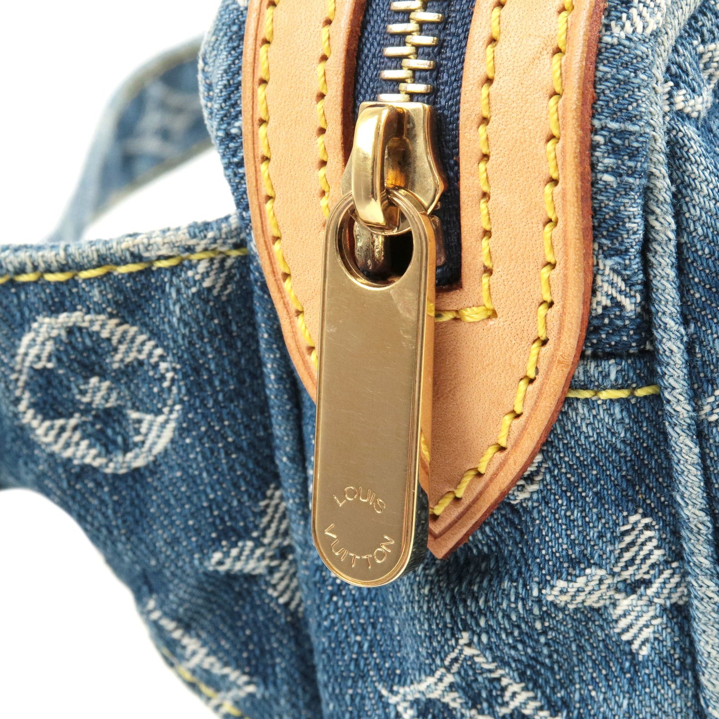 Louis Vuitton Bum Bag Waist Pouch Blue Monogram Denim M95347 SR2057 48860
