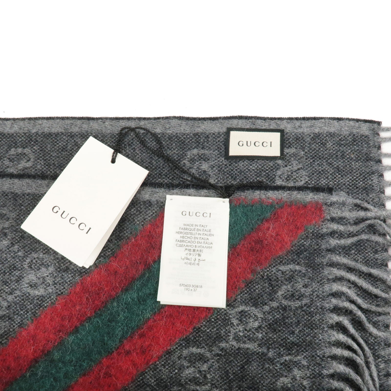 YPL Alpaca Wool Scarf Grey 200 x 70cm - Rén Gifts to China