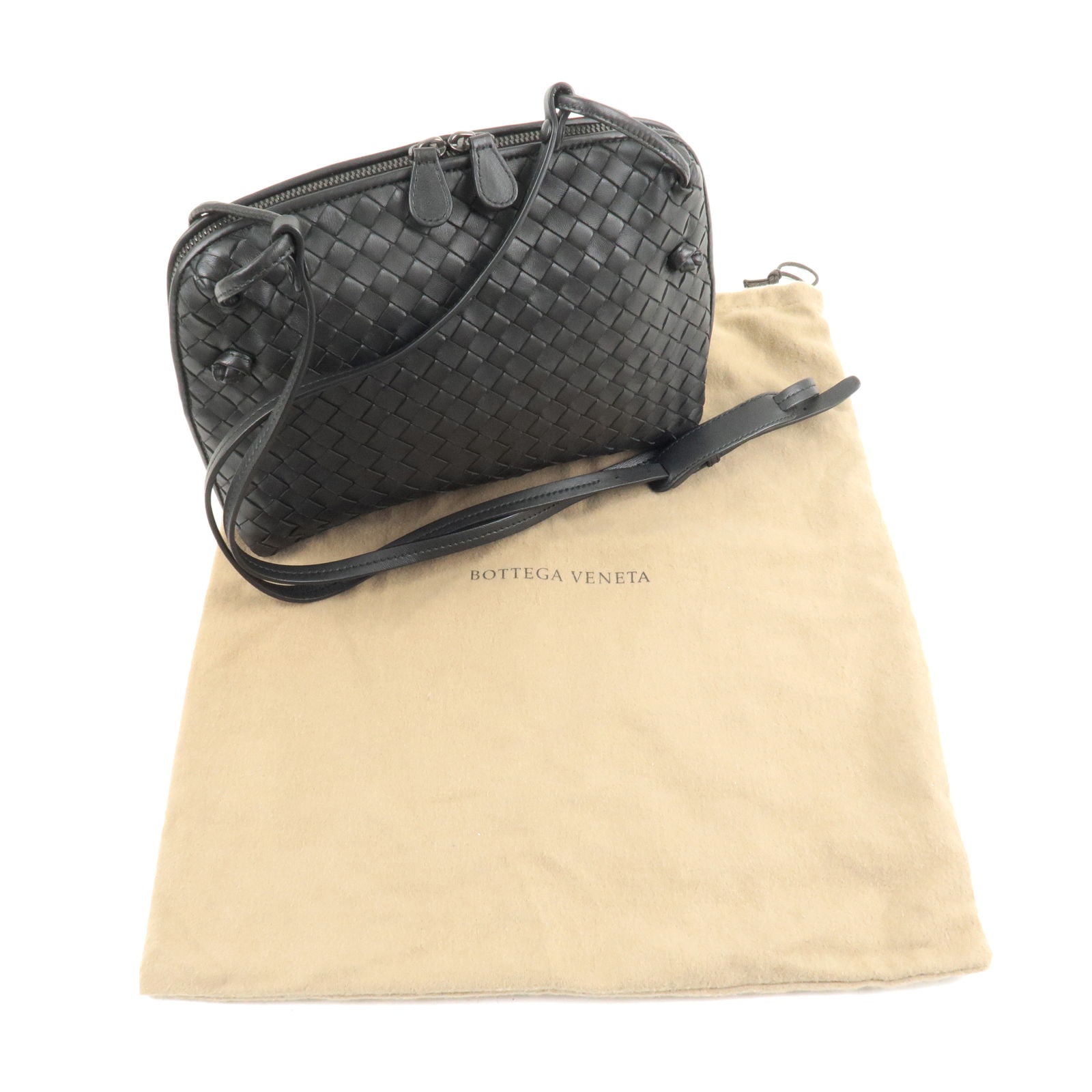 Bottega Veneta, Bags, Bottega Veneta Metallic Leather Nodini Crossbody Bag