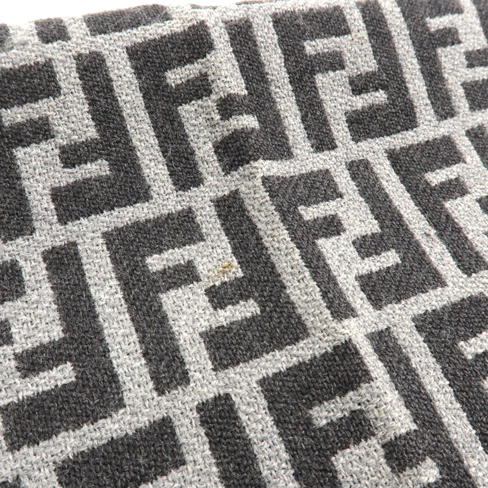 FENDI FF monogram-print scarf - Black