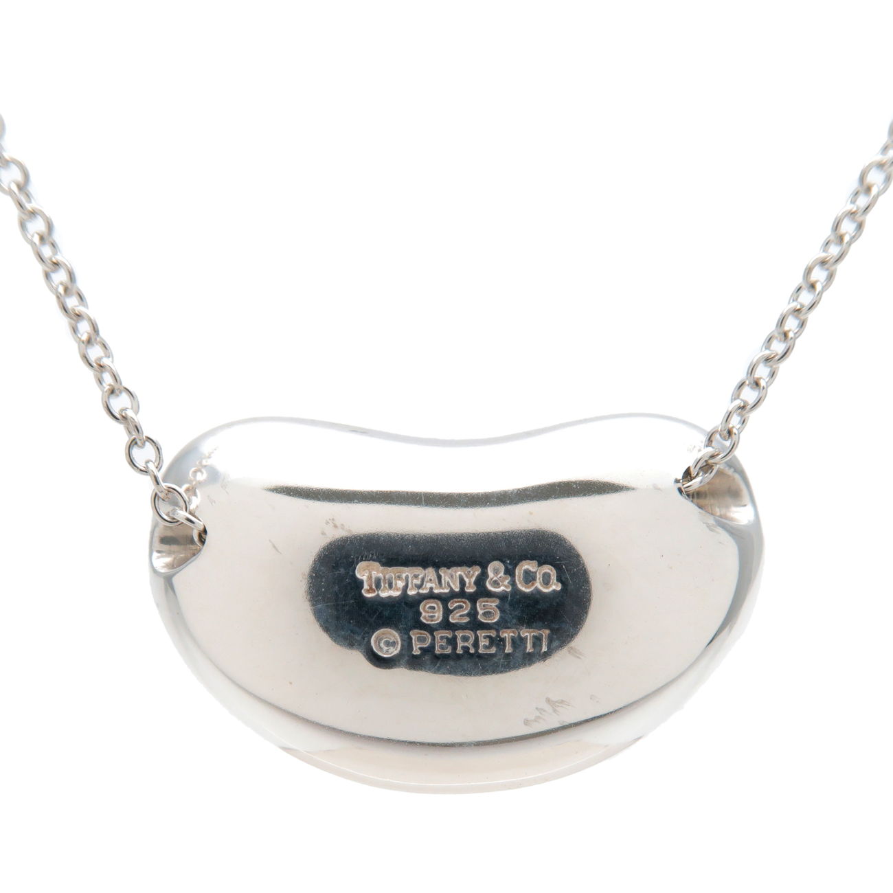 Tiffany&Co. Bean Bean Charm Necklace Medium SV925 Silver