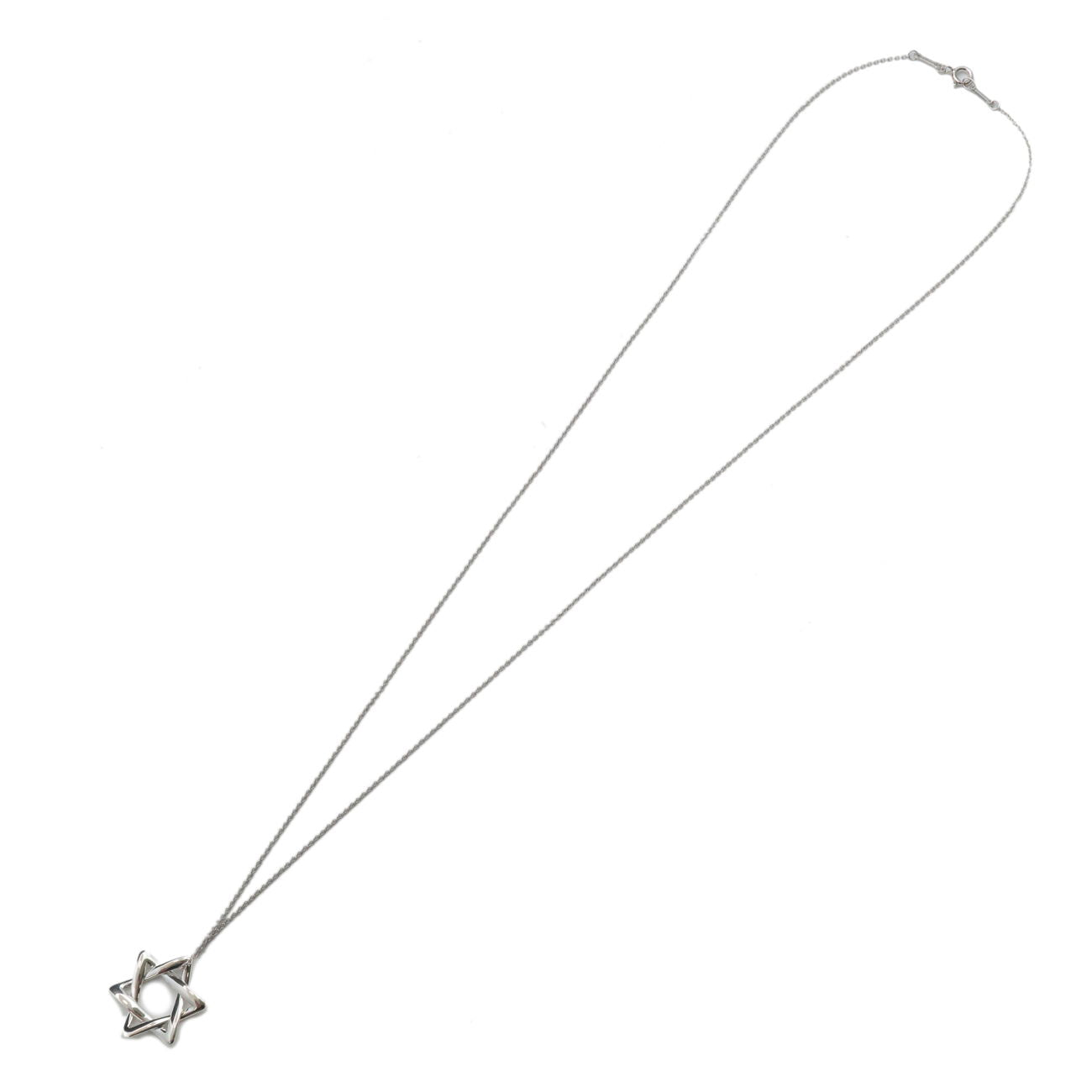 Tiffany&Co. Star of Davi Pendant Necklace SV925 Silver