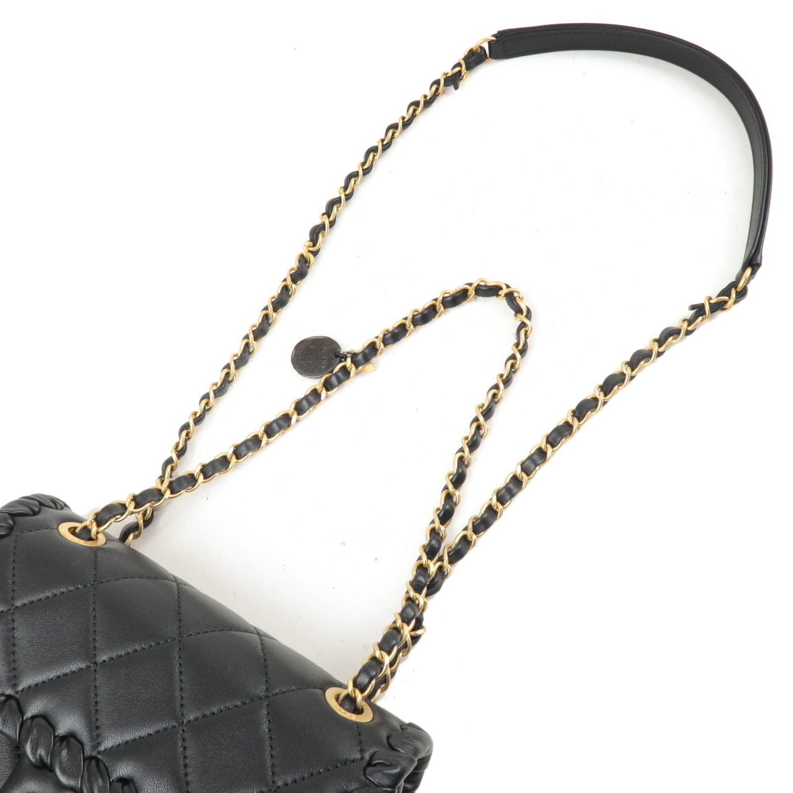 Buy Vintage CHANEL Black Caviar Matelasse Chain Shoulder Bag With Online in  India 