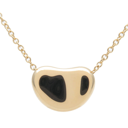 Tiffany&Co.-Mini-Bean-Necklace-K18YG-750Yg-Yellow-Gold