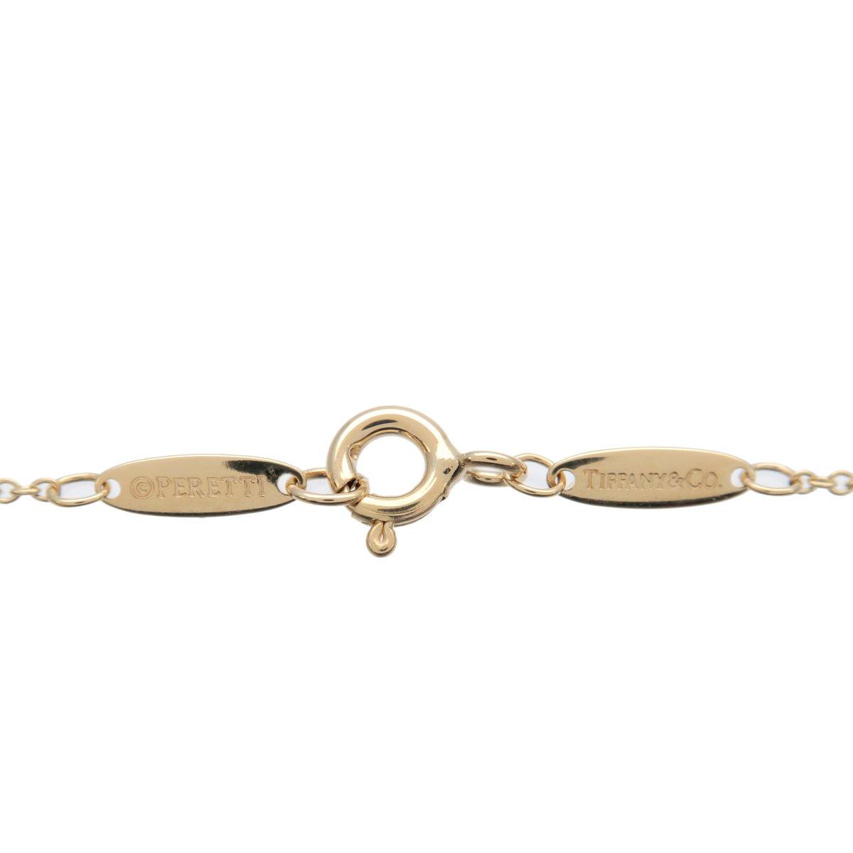 Tiffany&Co. Mini Bean Necklace K18YG 750Yg Yellow Gold