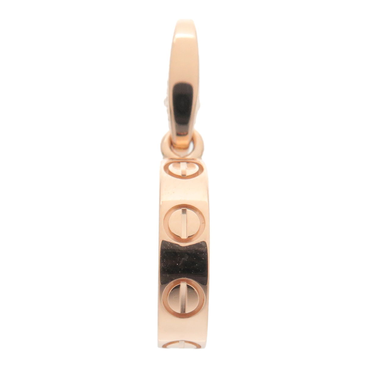Cartier Love Charm Necklace Pendant Top K18PG 750PG Rose Gold