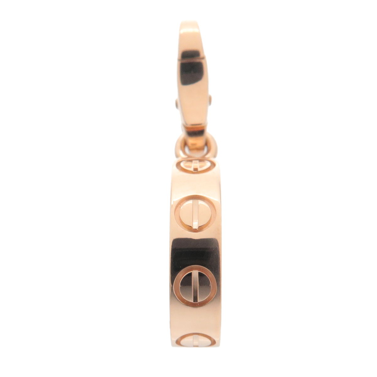 Cartier Love Charm Necklace Pendant Top K18PG 750PG Rose Gold