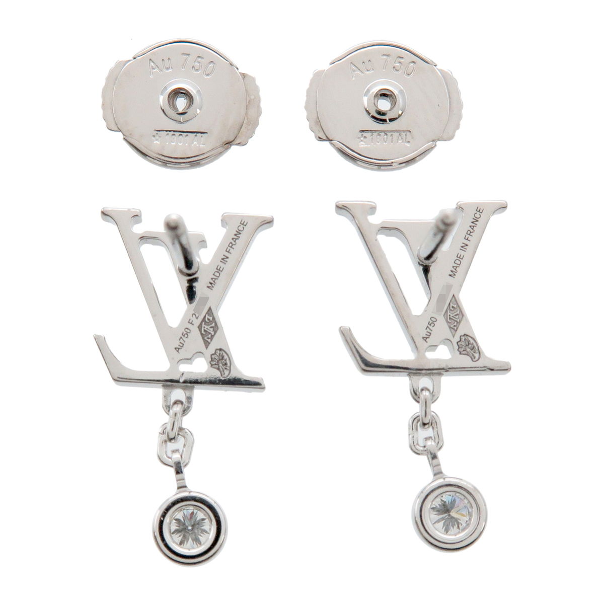 Louis Vuitton Puce Idylle Blossom Diamond Earrings K18WG Q96544