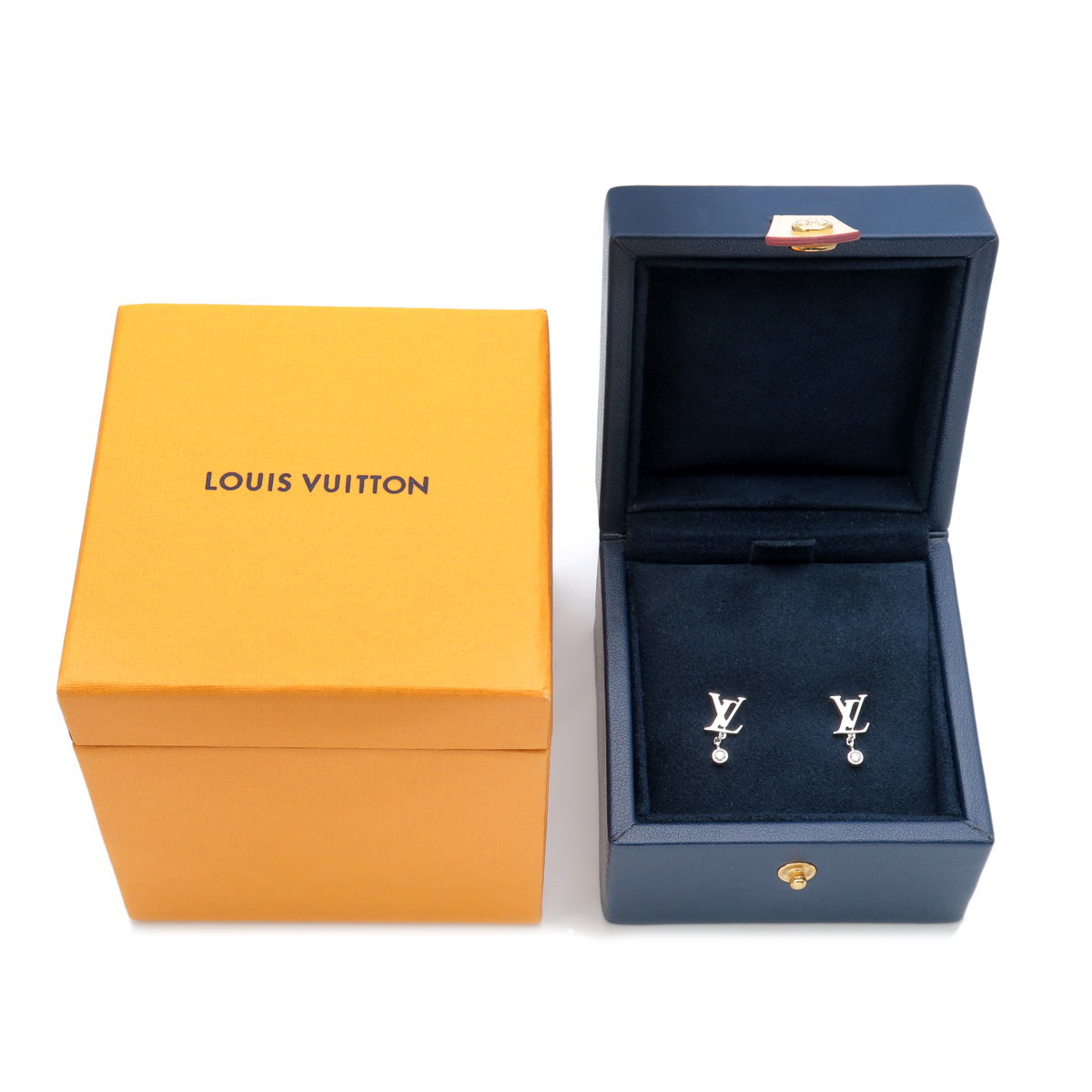 Louis Vuitton Puce Idylle Blossom Diamond Earrings K18WG Q96544
