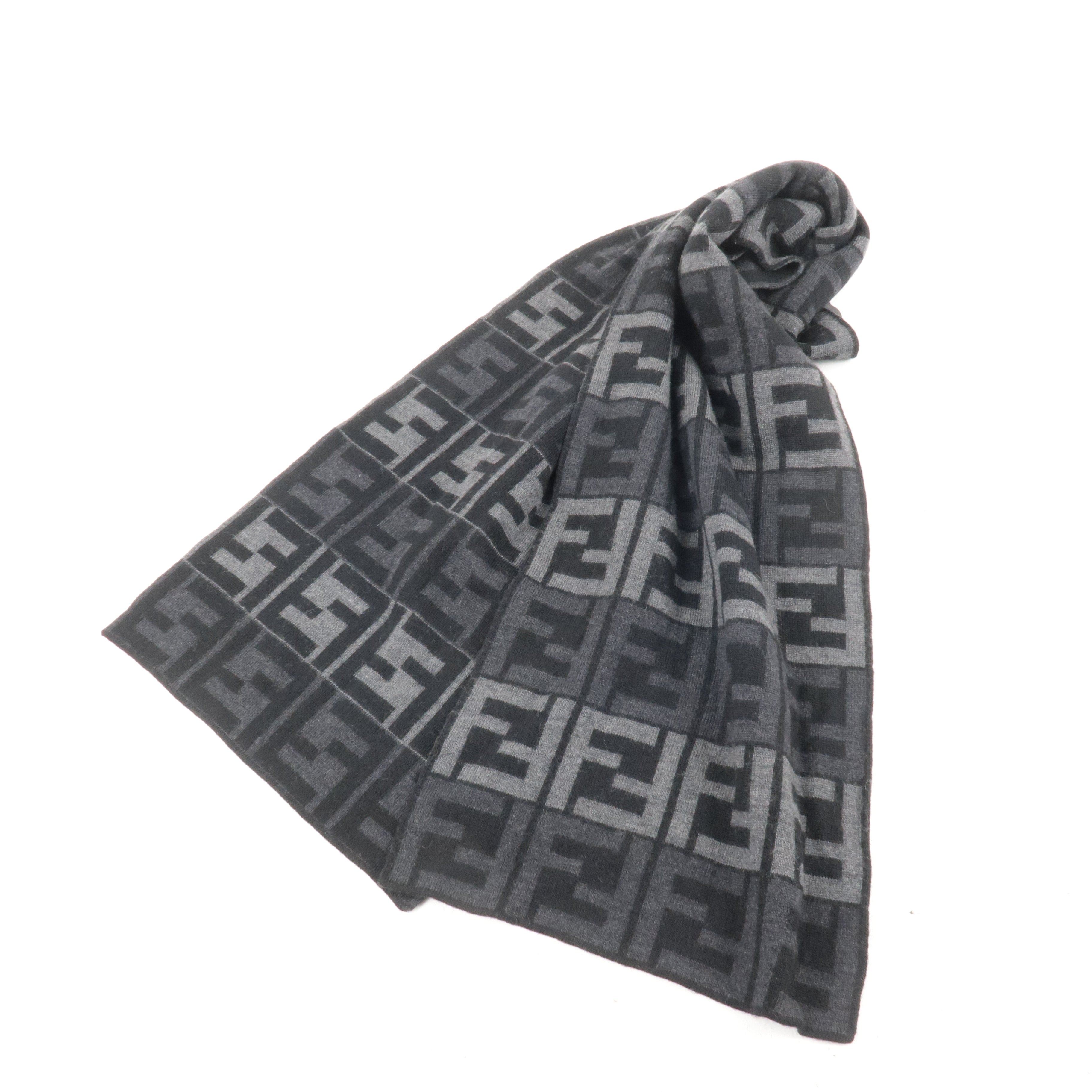 FENDI mini scarf handkerchief cotton FF unisex Women popular men bag hair Monogram