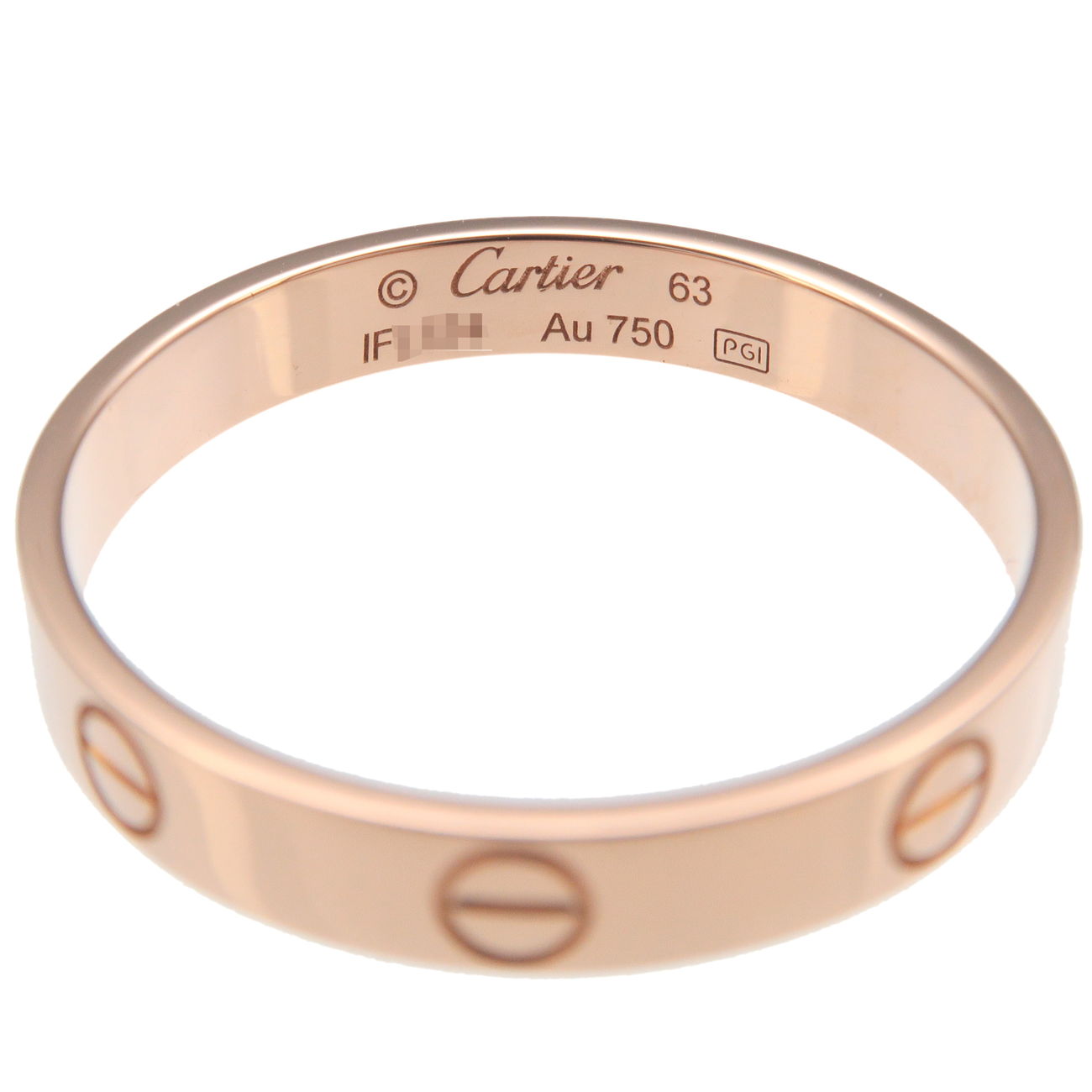 Cartier Mini Love Ring K18PG Rose Gold #63 US10.0-10.5 HK23 EU63
