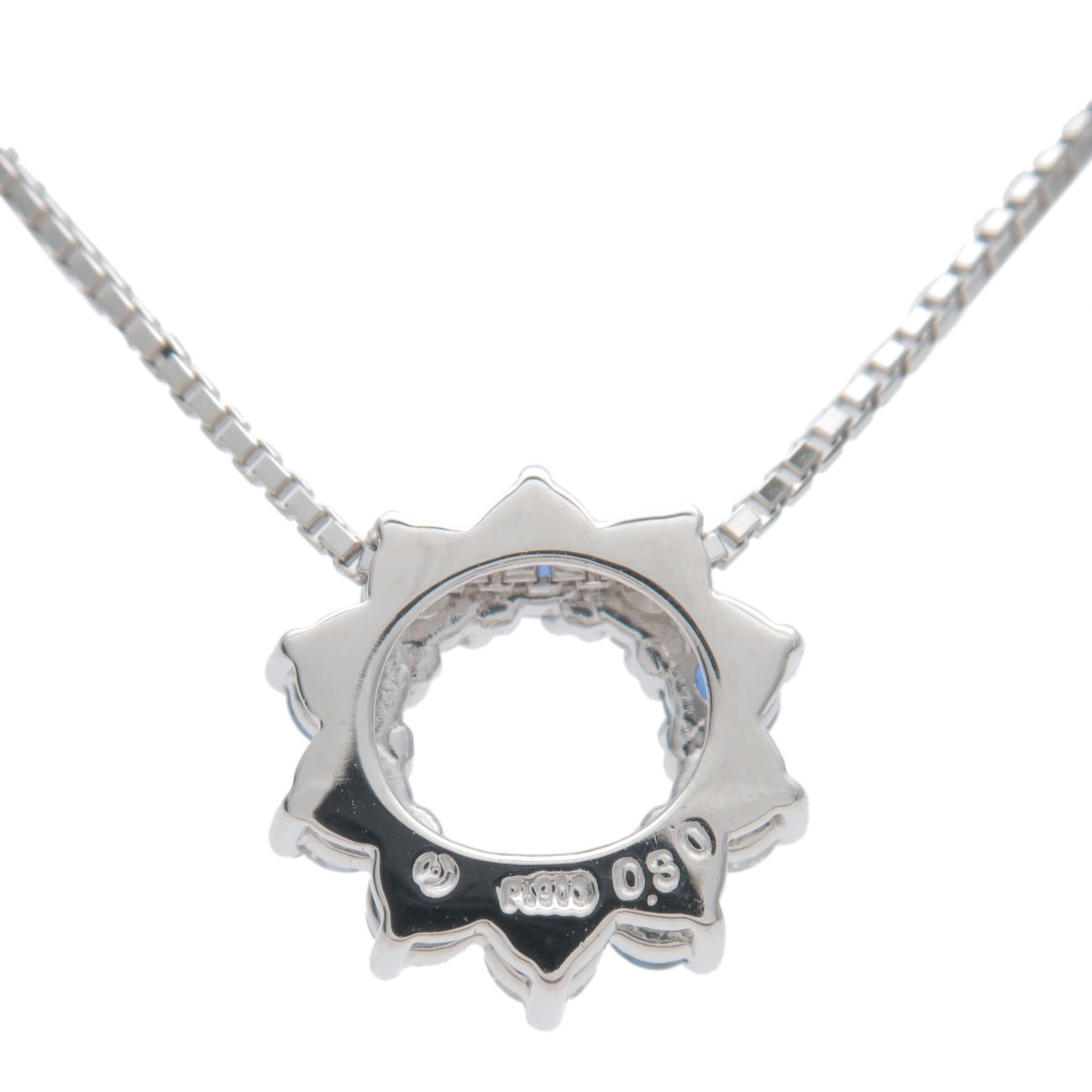 TASAKI Diamond Sapphire Necklace 0.30ct PT850 x PT900 Platinum