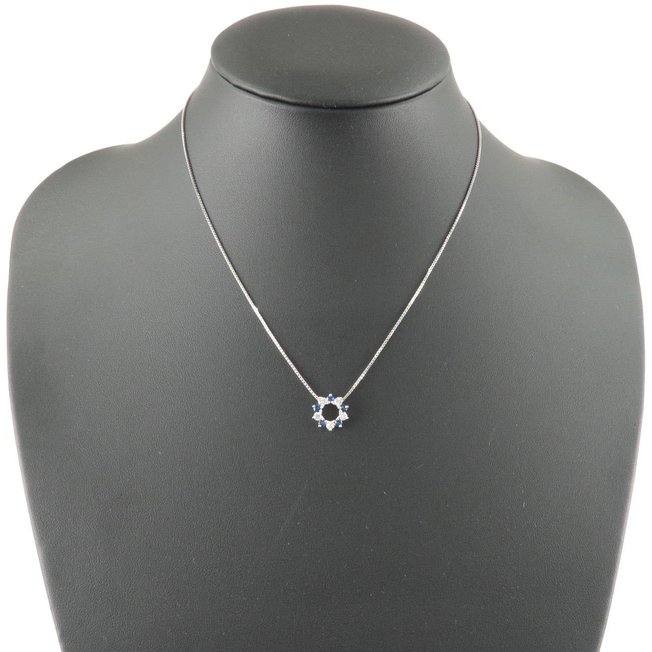TASAKI Diamond Sapphire Necklace 0.30ct PT850 x PT900 Platinum