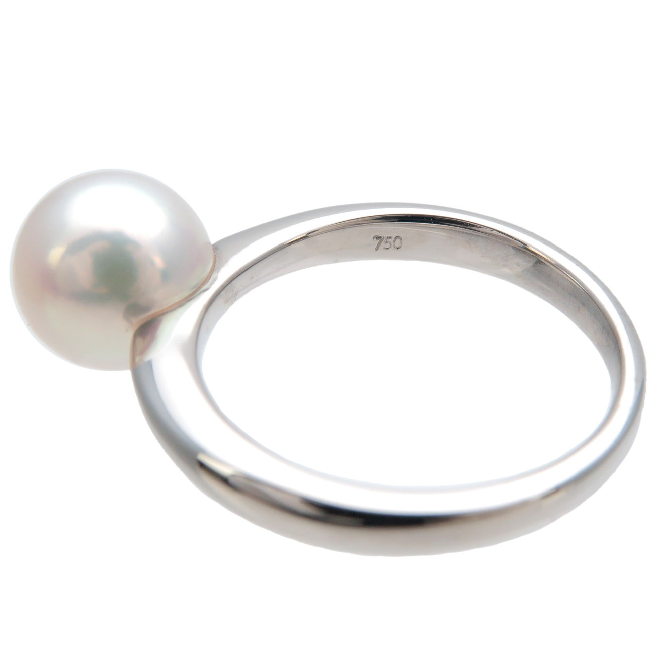 TASAKI-Pearl-Ring-K18WG-750WG-White-Gold-US5-HK10.5-EU49 – From