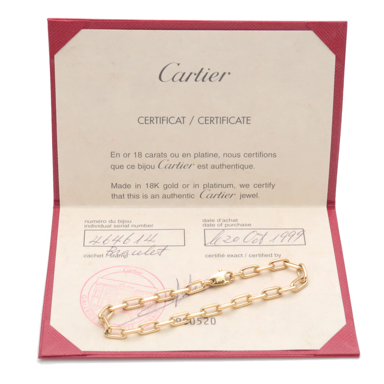 Cartier Spartacus Bracelet K18YG 750YG Yellow Gold United Arab Emirates