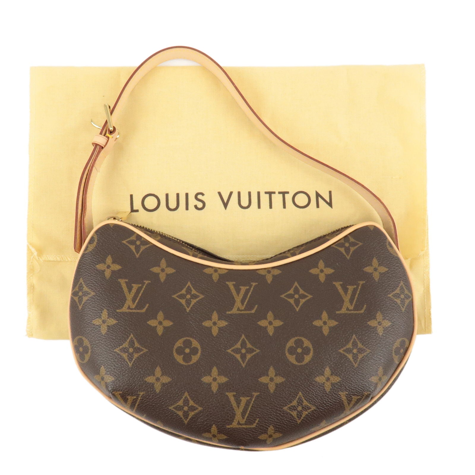 LOUIS VUITTON Pochette Croissant Monogram Shoulder Bag PM M51510 Tags Rate  10