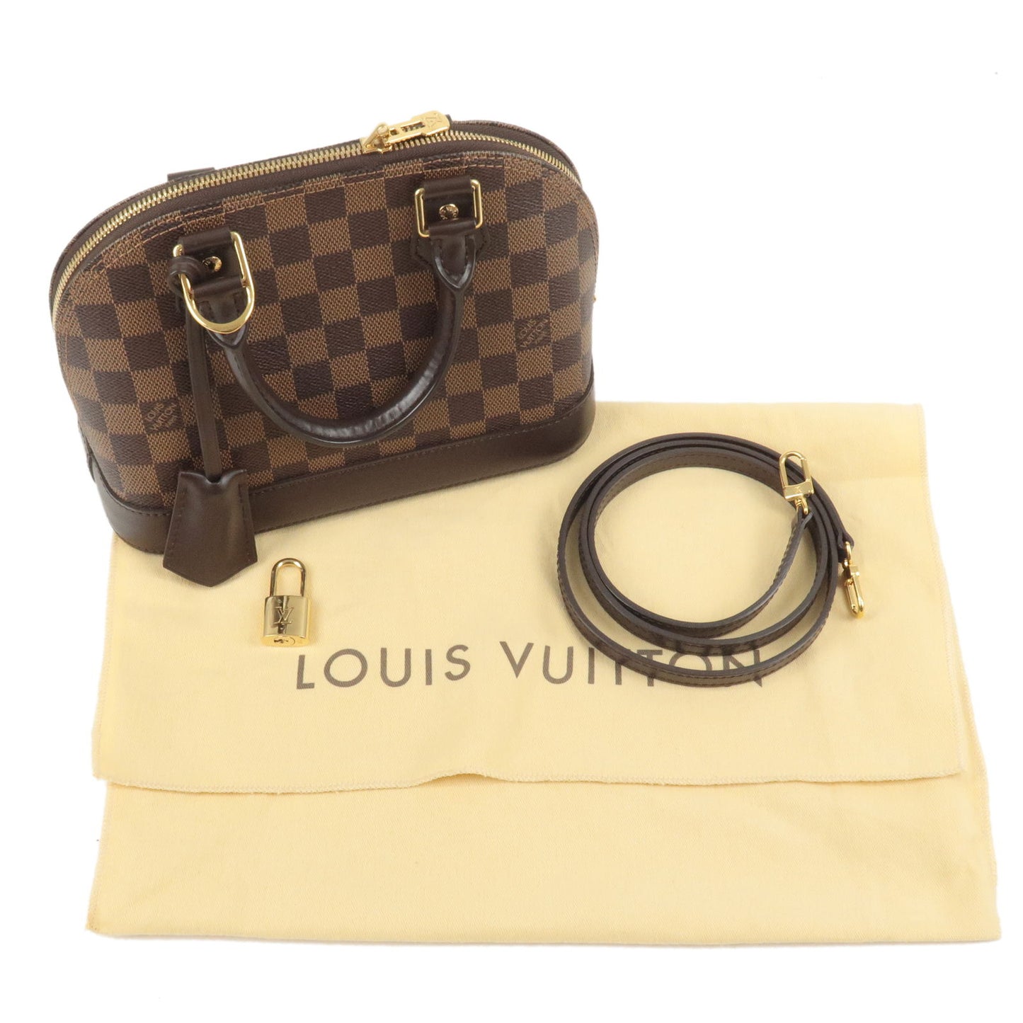 Louis Vuitton Damier Alma BB 2Way Bag Hand Bag N41221
