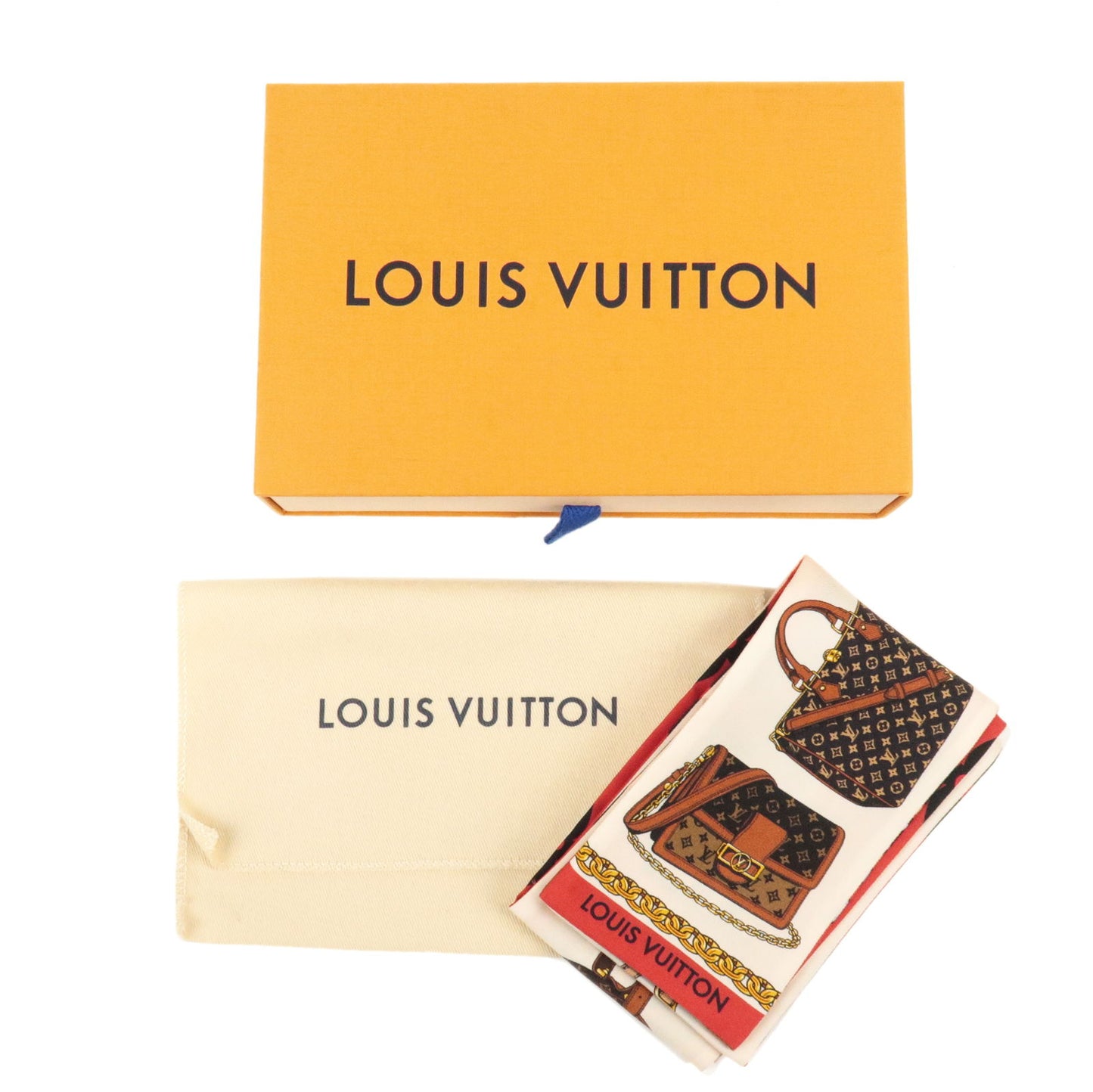 Louis-Vuitton-100%-Silk-Bandeau-Tribute-to-Twill-Scarf-M76645