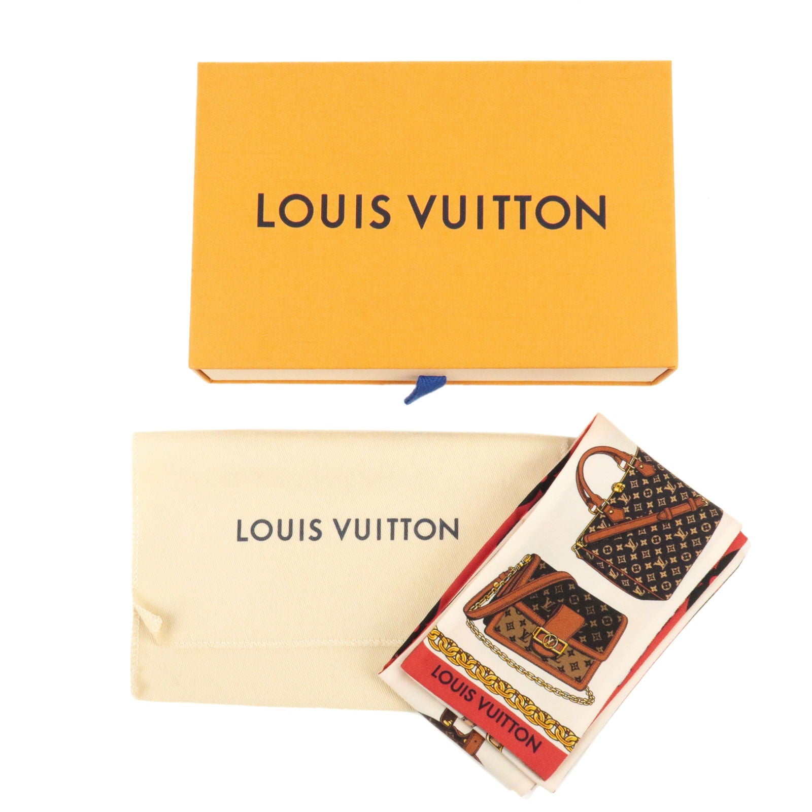 Louis-Vuitton-100%-Silk-Bandeau-Tribute-to-Twill-Scarf-M76645 –  dct-ep_vintage luxury Store