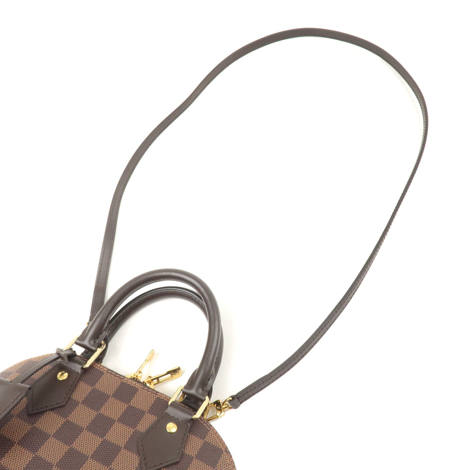 Louis Vuitton Alma BB Damier Ebene Shoulder Bag Brown