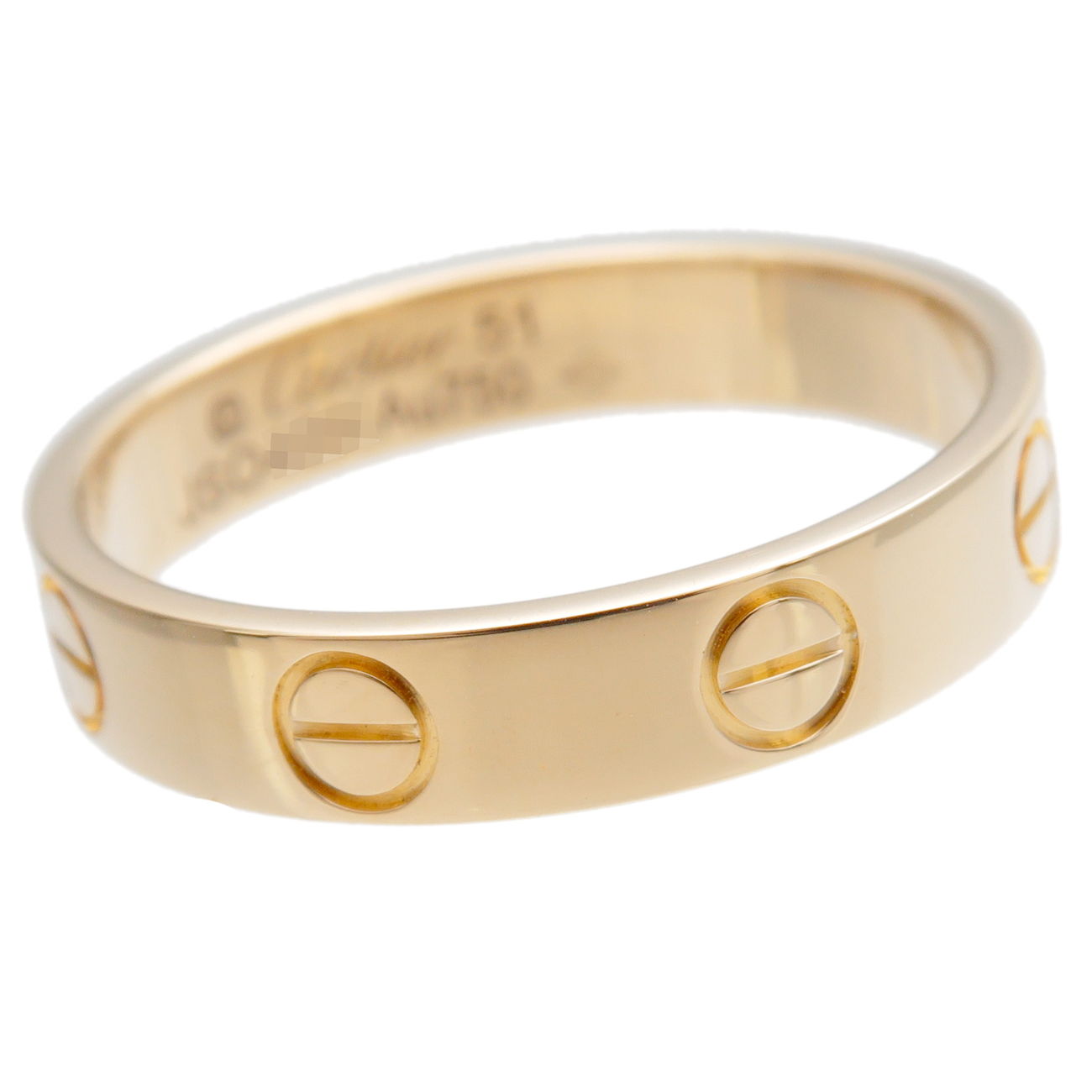 Cartier Mini Love Ring K18YG 750YG Yellow Gold 51 US5.5 6.0 EU51