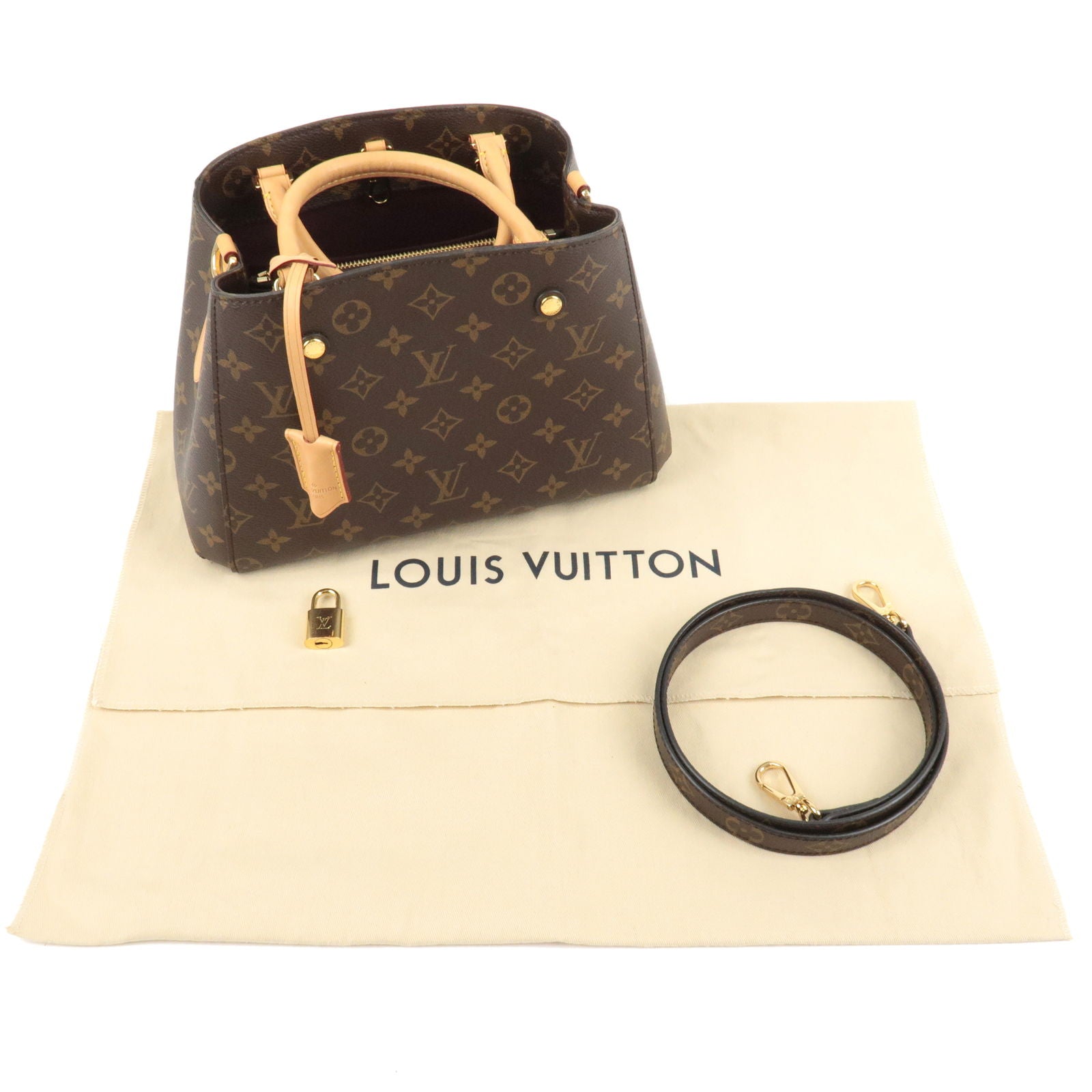 LOUIS VUITTON Montaigne BB Handbag Monogram M41055 2way shoulder bag