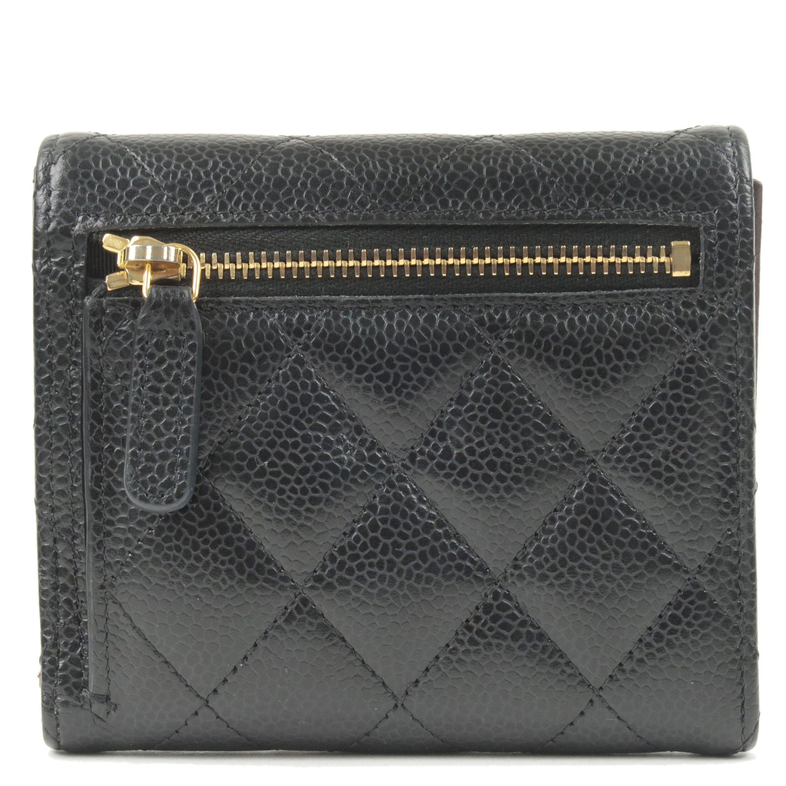 CHANEL-Matelasse-Caviar-Skin-Classic-Small-Wallet-Black-GHW-AP0231 –  dct-ep_vintage luxury Store