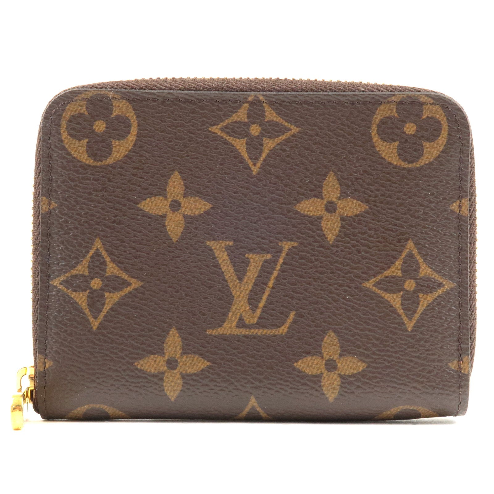 LOUIS VUITTON Zippy Coin Purse wallet M60067 Monogram canvas Brown