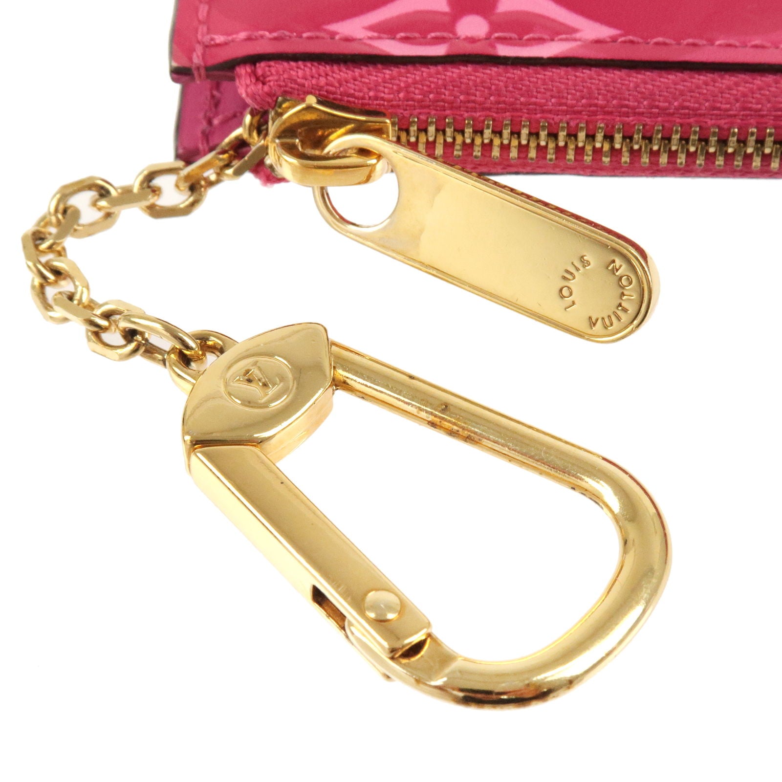Louis Vuitton Monogram Vernis Pochette Cles Key Pouch Keychain Case