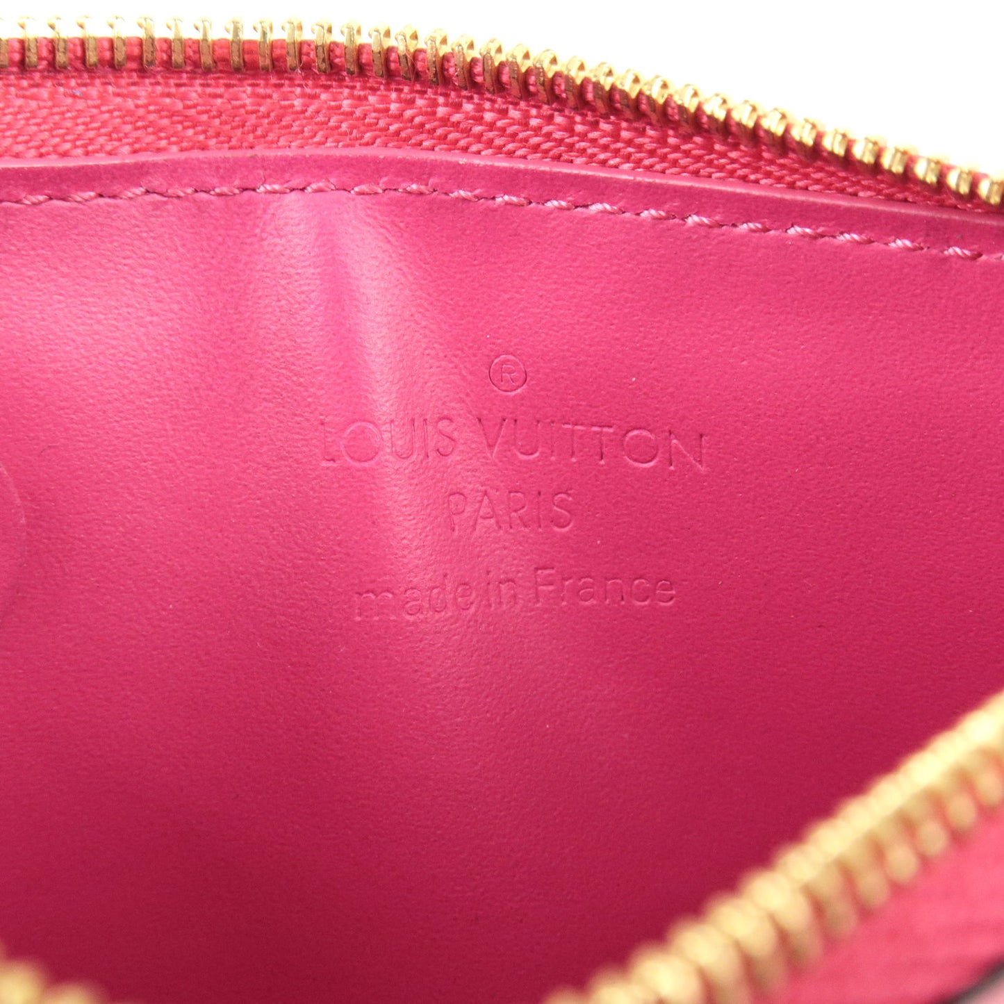 Louis Vuitton Monogram Vernis Pochette Cles Coin Case Flora M90586