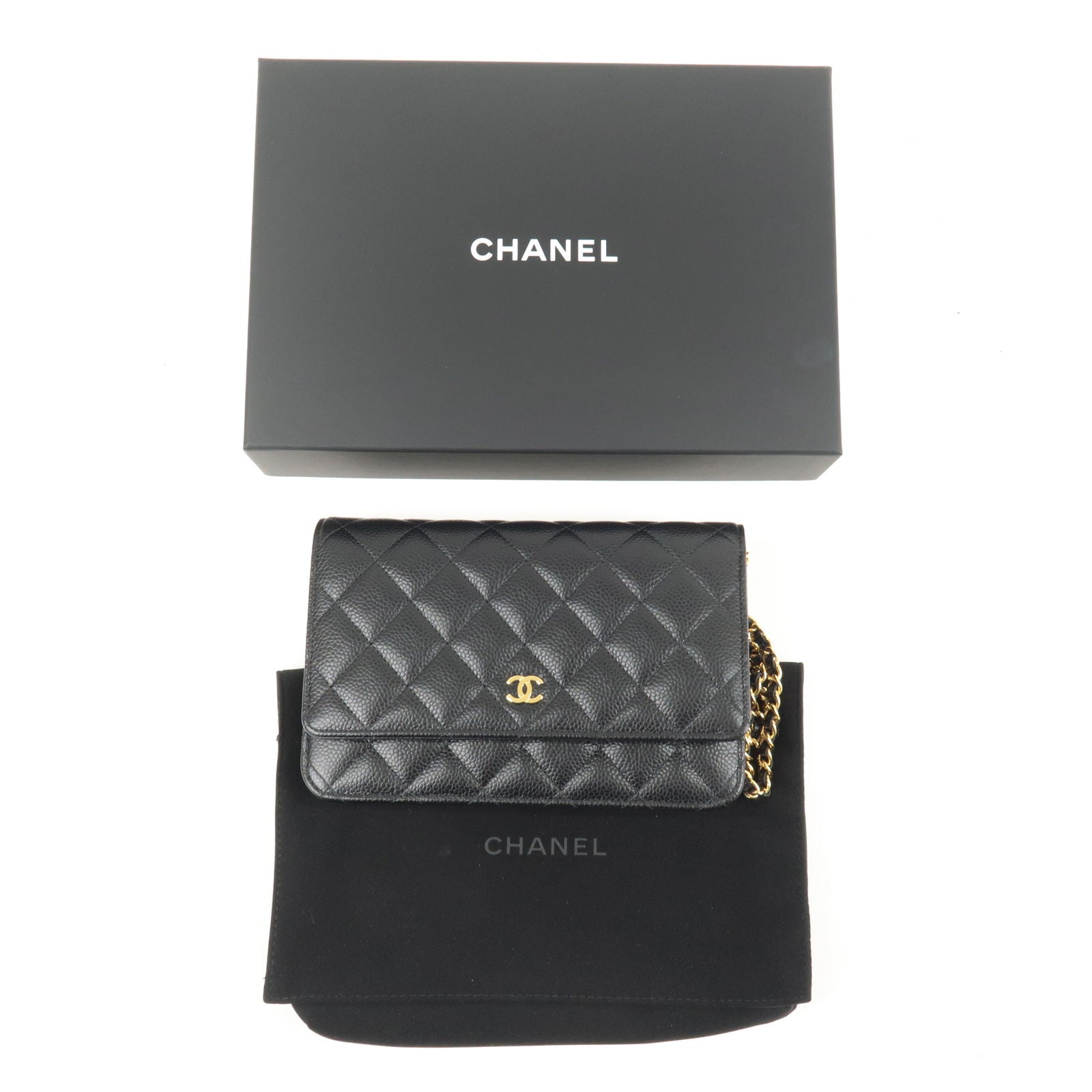 Chanel Vintage Black Caviar Leather WOC GHW – AGL1052 – LuxuryPromise