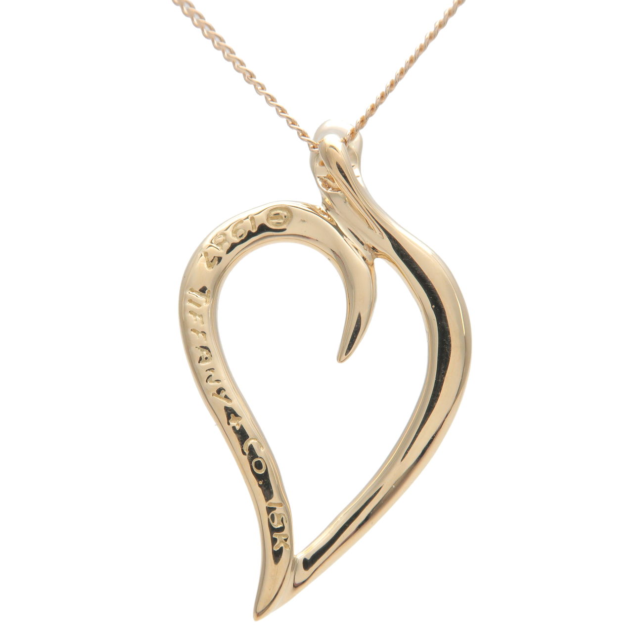 Tiffany-&-Co.-Leaf-Heart-Necklace-K18YG-750YG-Yellow-Gold – dct