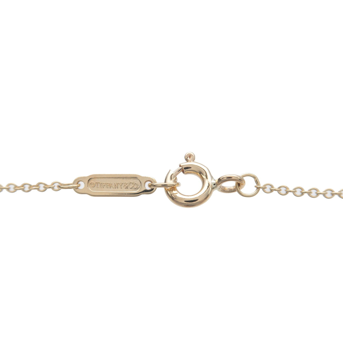 Tiffany & Co. Notes Heart Tag Necklace K18YG 750 Yellow Gold