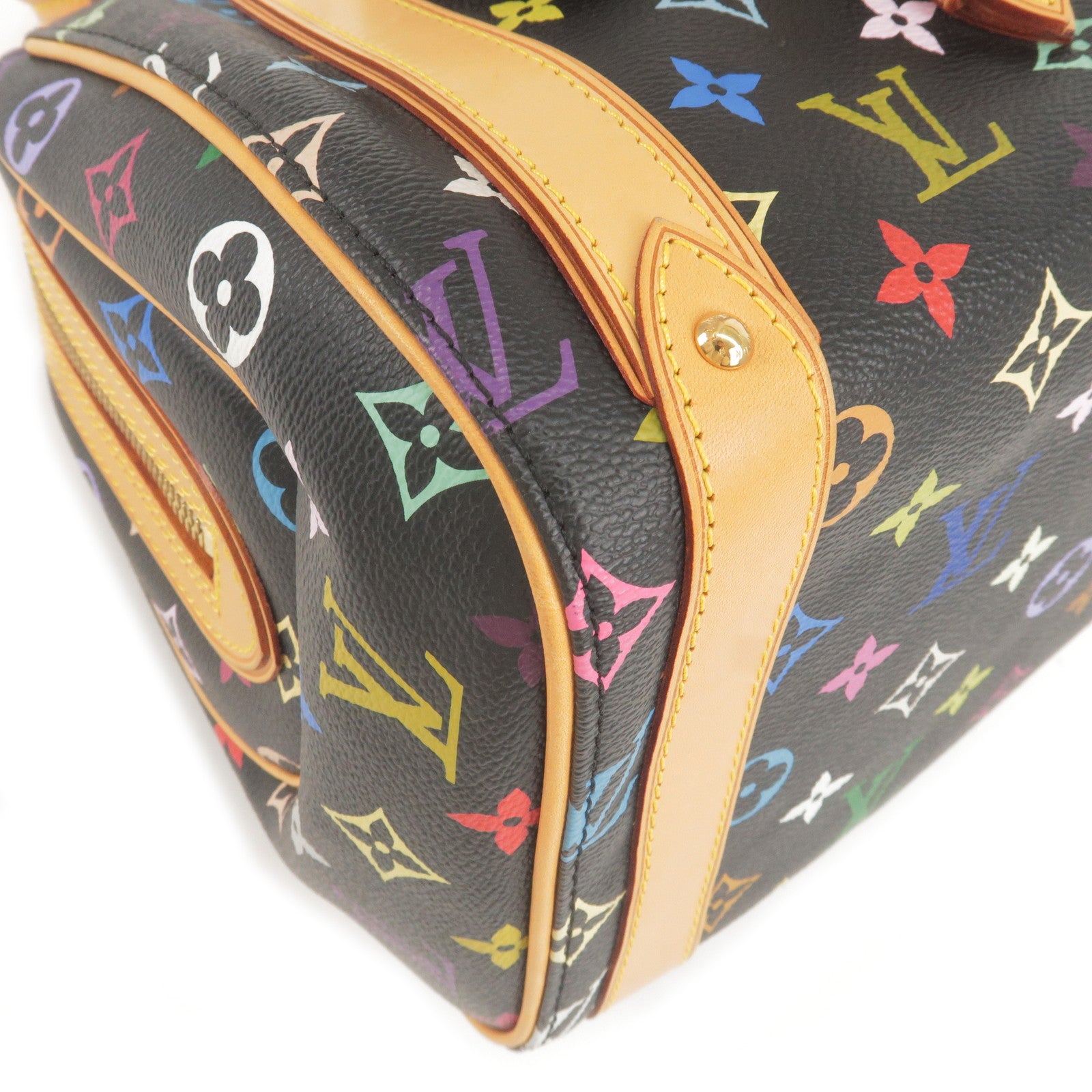 Louis Vuitton, Bags, Louis Vuitton Bag Priscilla Noir Black Handbag  Ladies Monogram Multicolor M4