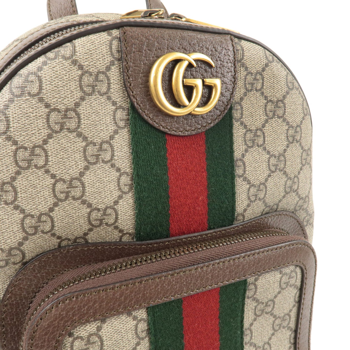 GUCCI Sherry Ophidia GG Small Supreme Leather Ruck Sack 547965