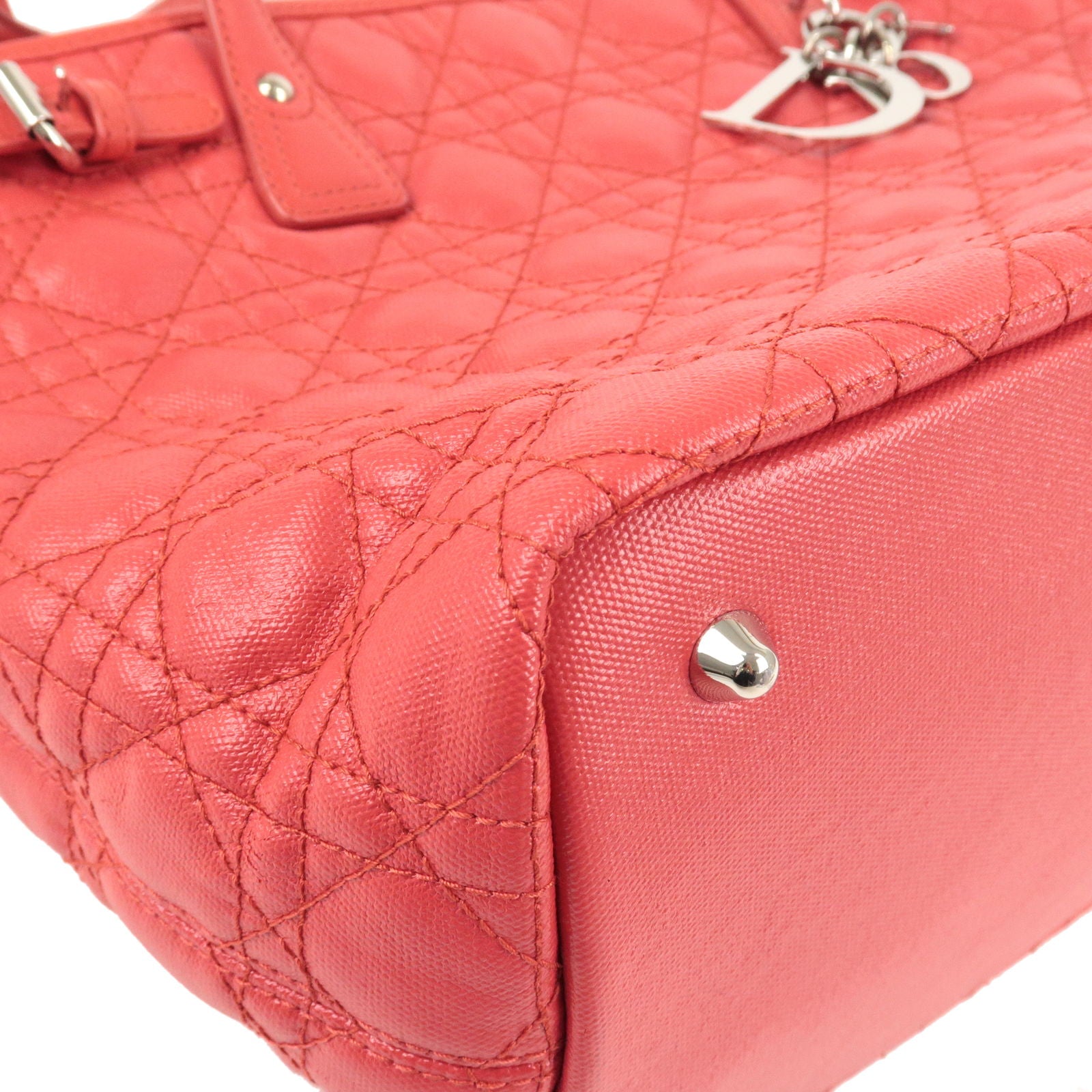 Christian Dior Medium Cannage Panarea Tote - Pink Totes, Handbags