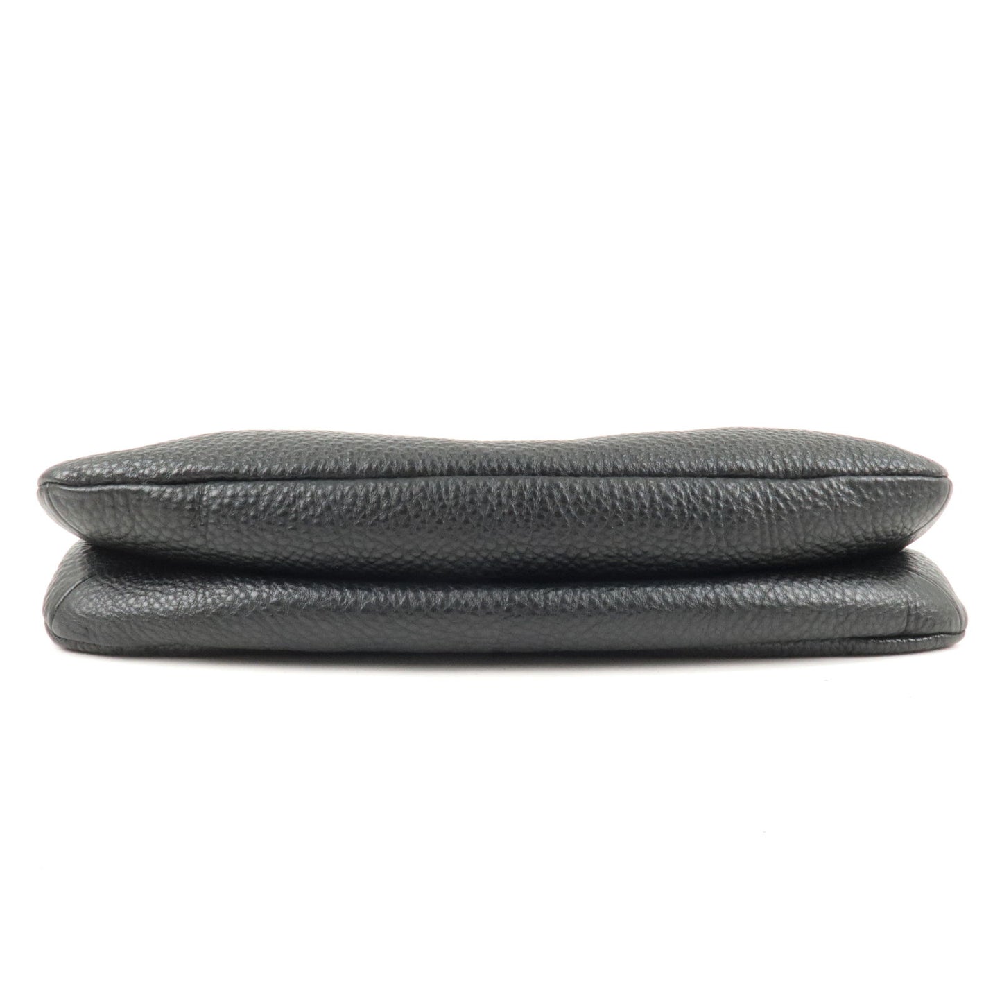 PRADA Leather Shoulder Bag Hand Bag NERO Black BR4894