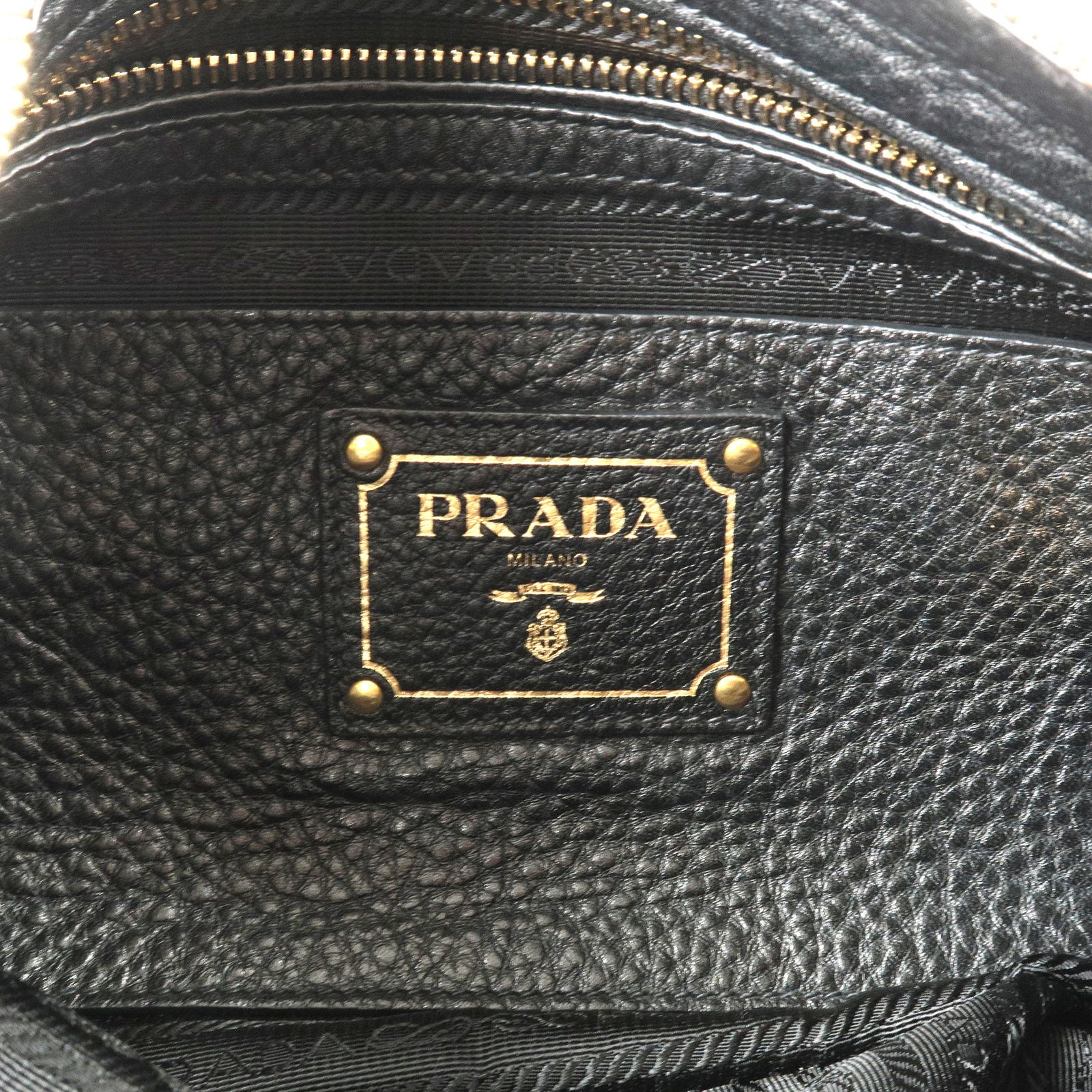 PRADA-Leather-Shoulder-Bag-Hand-Bag-NERO-Black-BR4894 – dct 