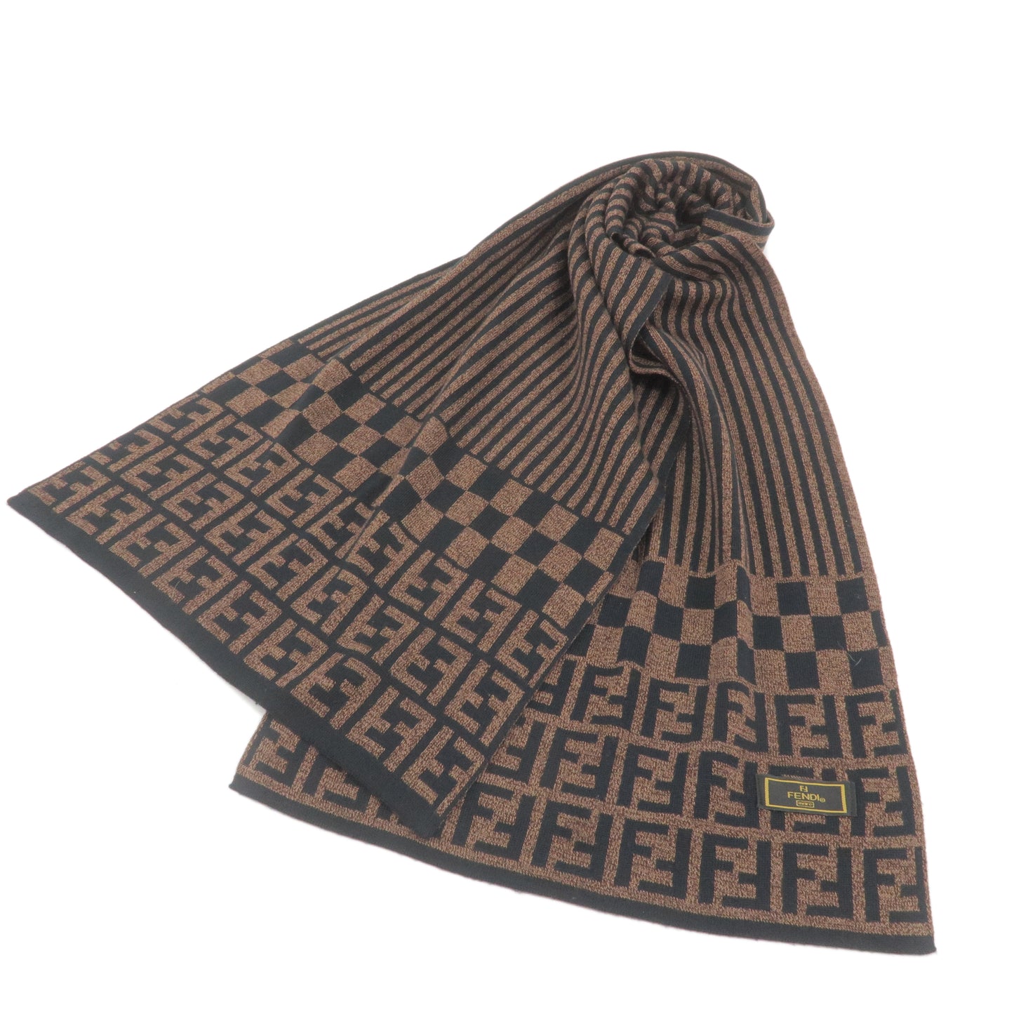 Fendi Monogram-Knit Scarf