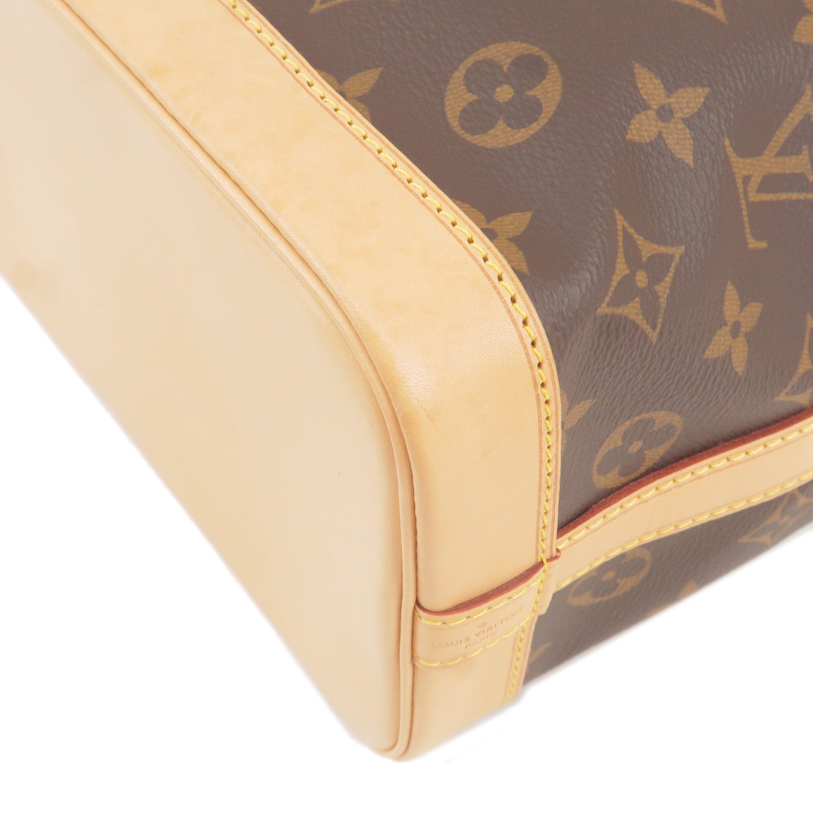 Louis Vuitton Noe BB Monogram Canvas Shoulder Bag Brown