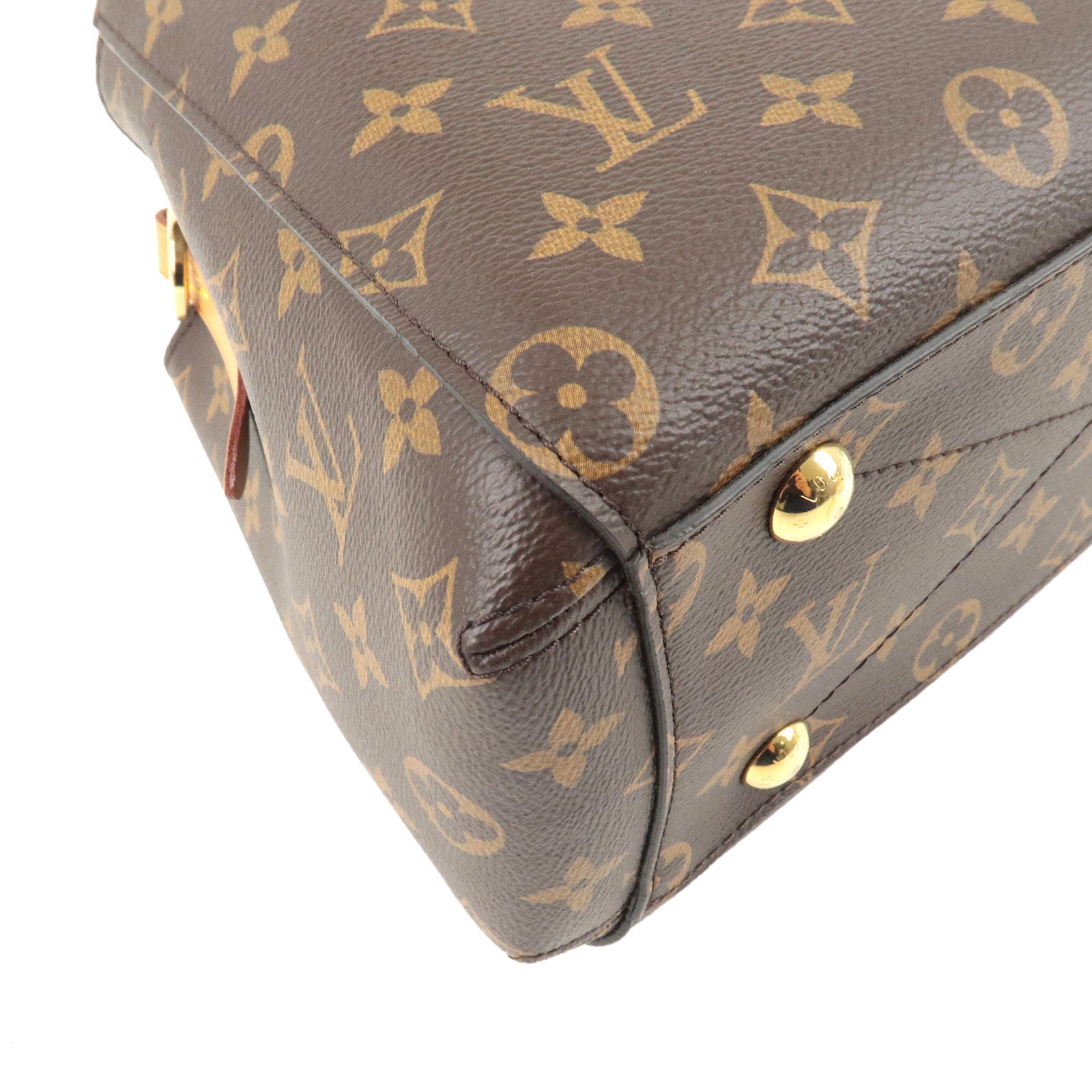 LOUIS VUITTON Montaigne BB Monogram Canvas Brown Shoulder Handbag M41055